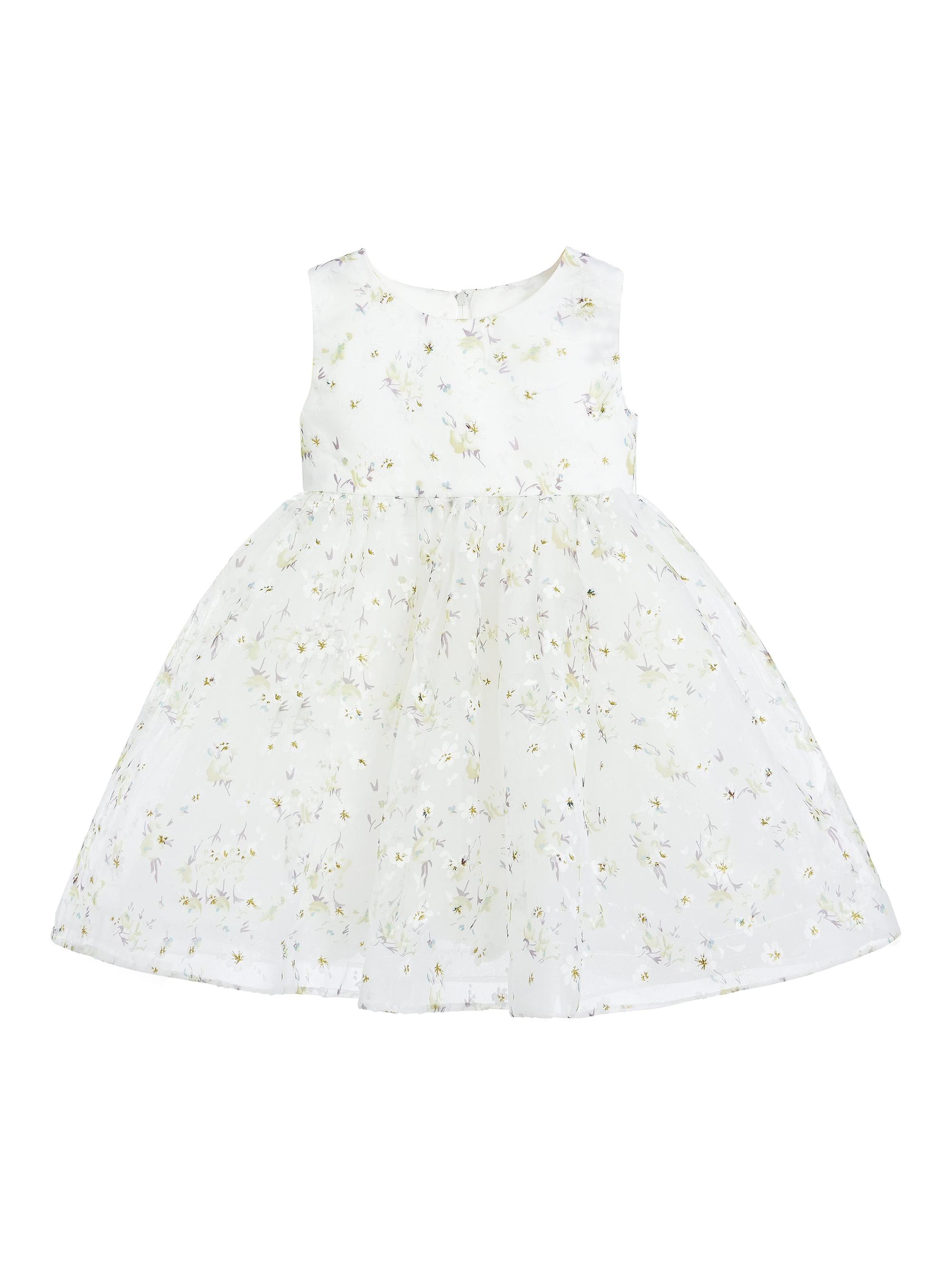 Tulleen Baby Girl's Floral Patterned Bow Dress -  24 Months