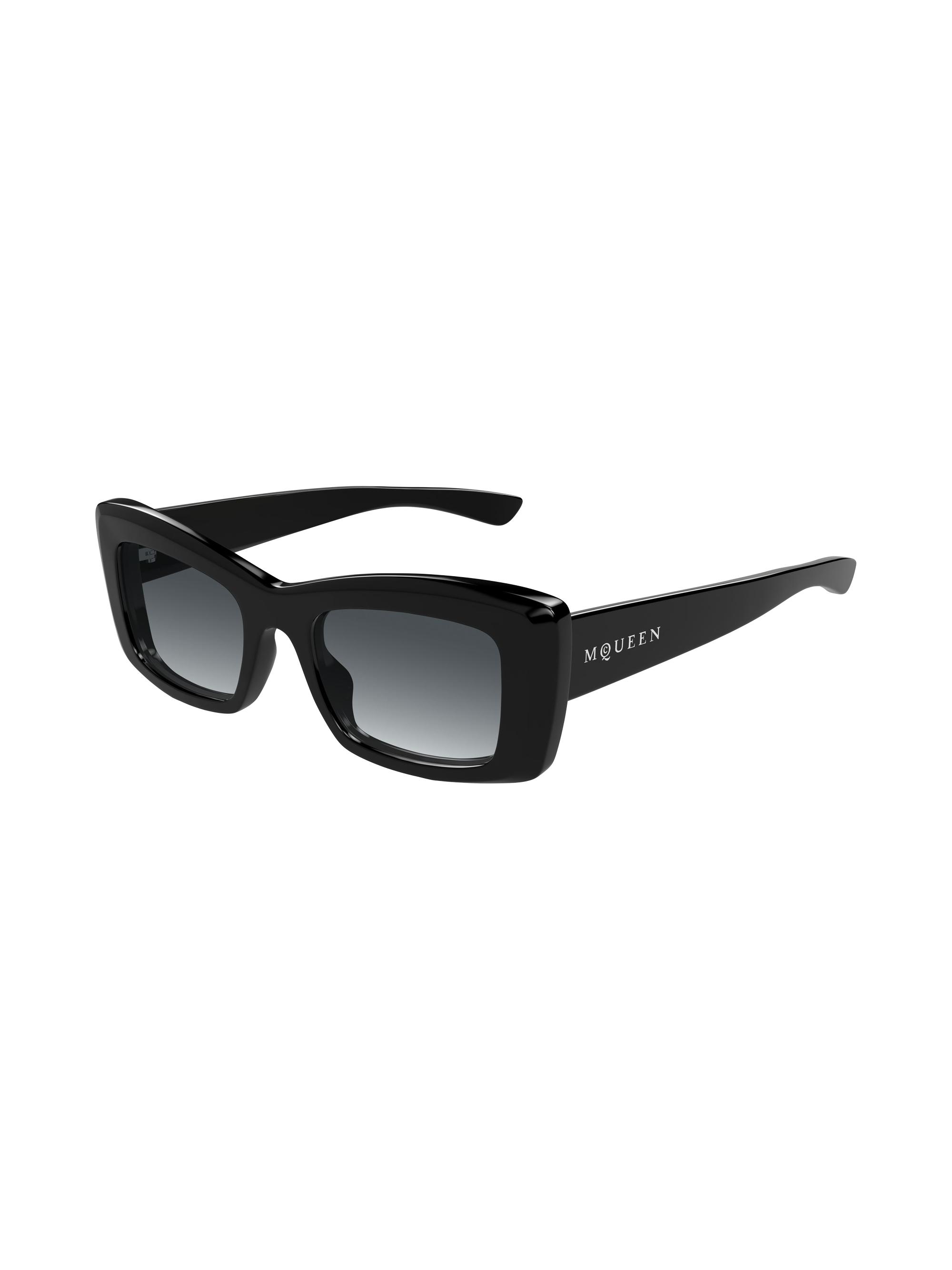 McQueen Women's 50MM Rectangular Sunglasses - Black