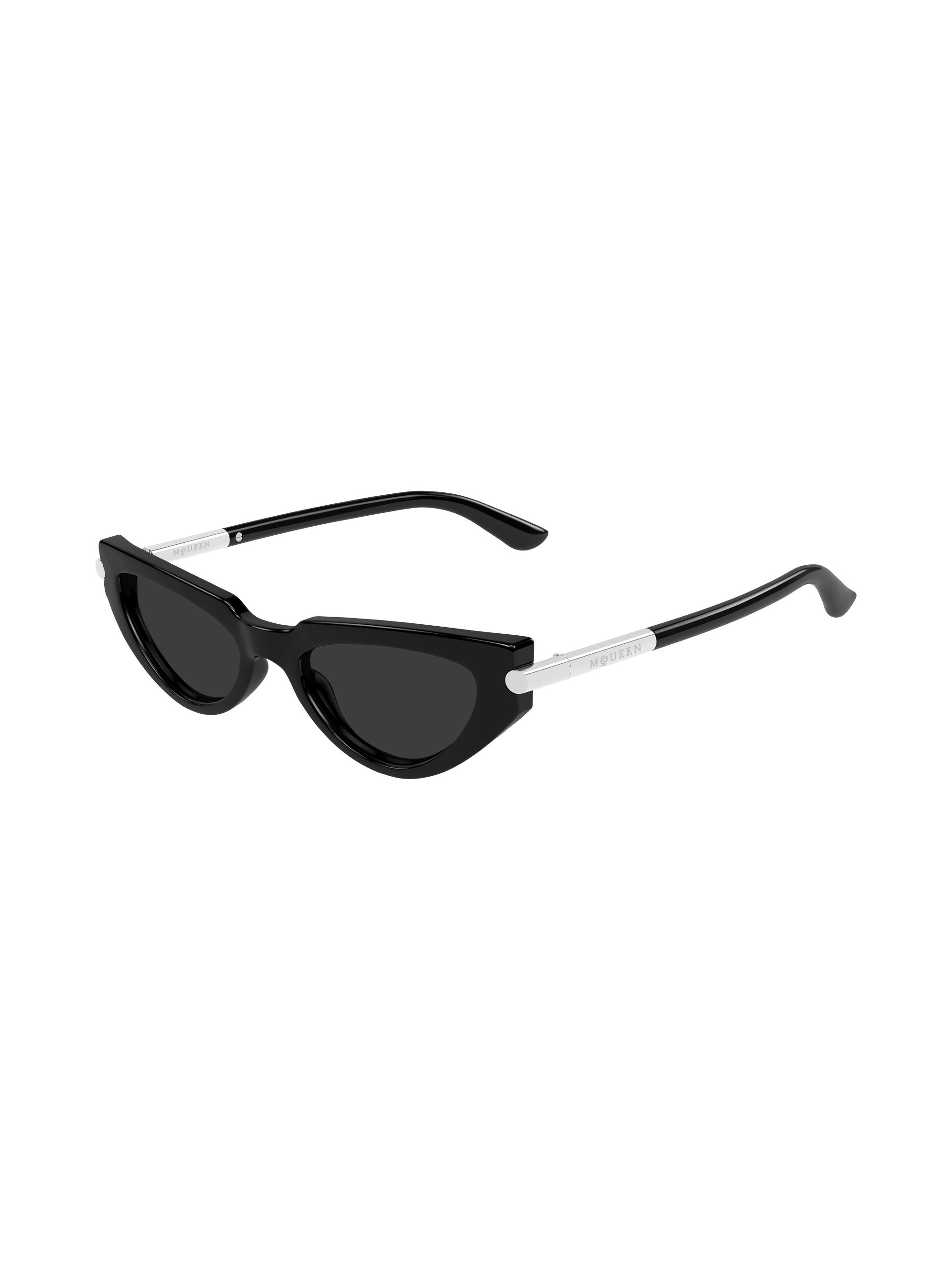 McQueen Women's T-Bar Icon 51MM Cat-Eye Sunglasses - Black