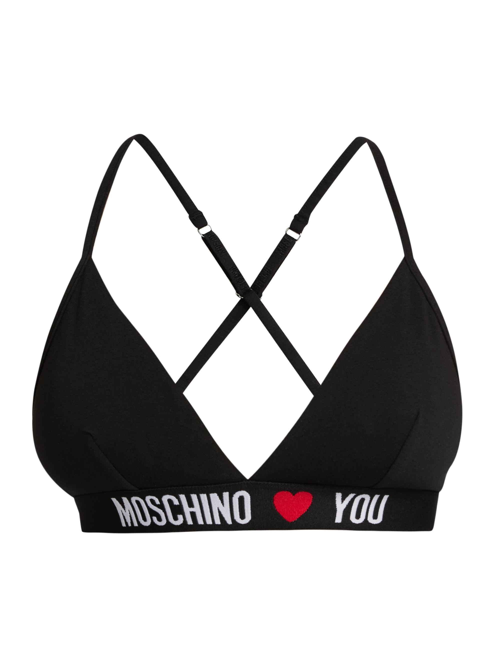 Moschino Women's  Intimo Donna Triangle Bra - Black