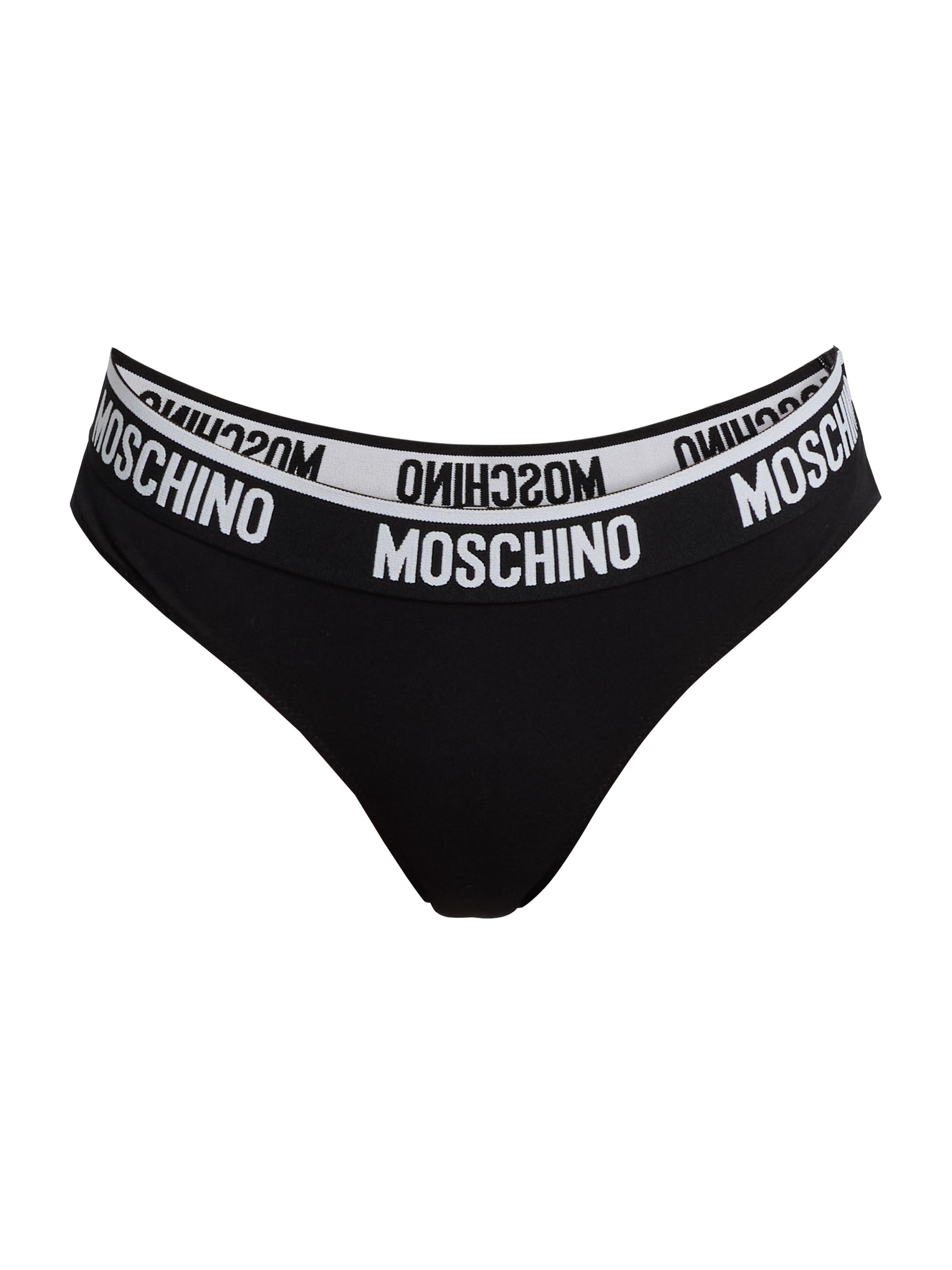 Moschino Women's  Intimo Donna 2-Pack Logo Brief Set - Black