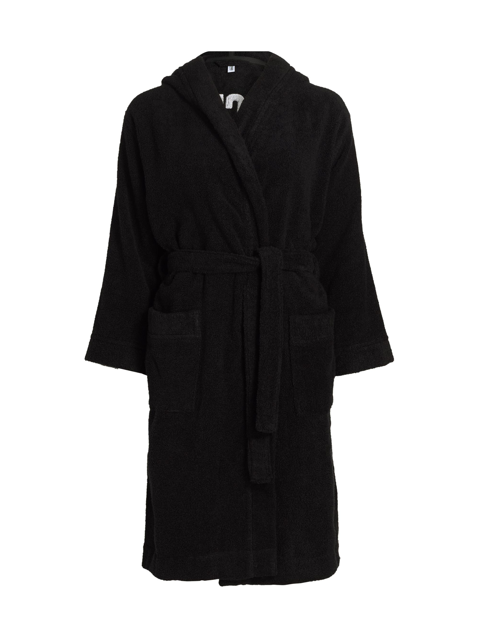 Moschino Women's  Intimo Donna Hooded Bathrobe - Black