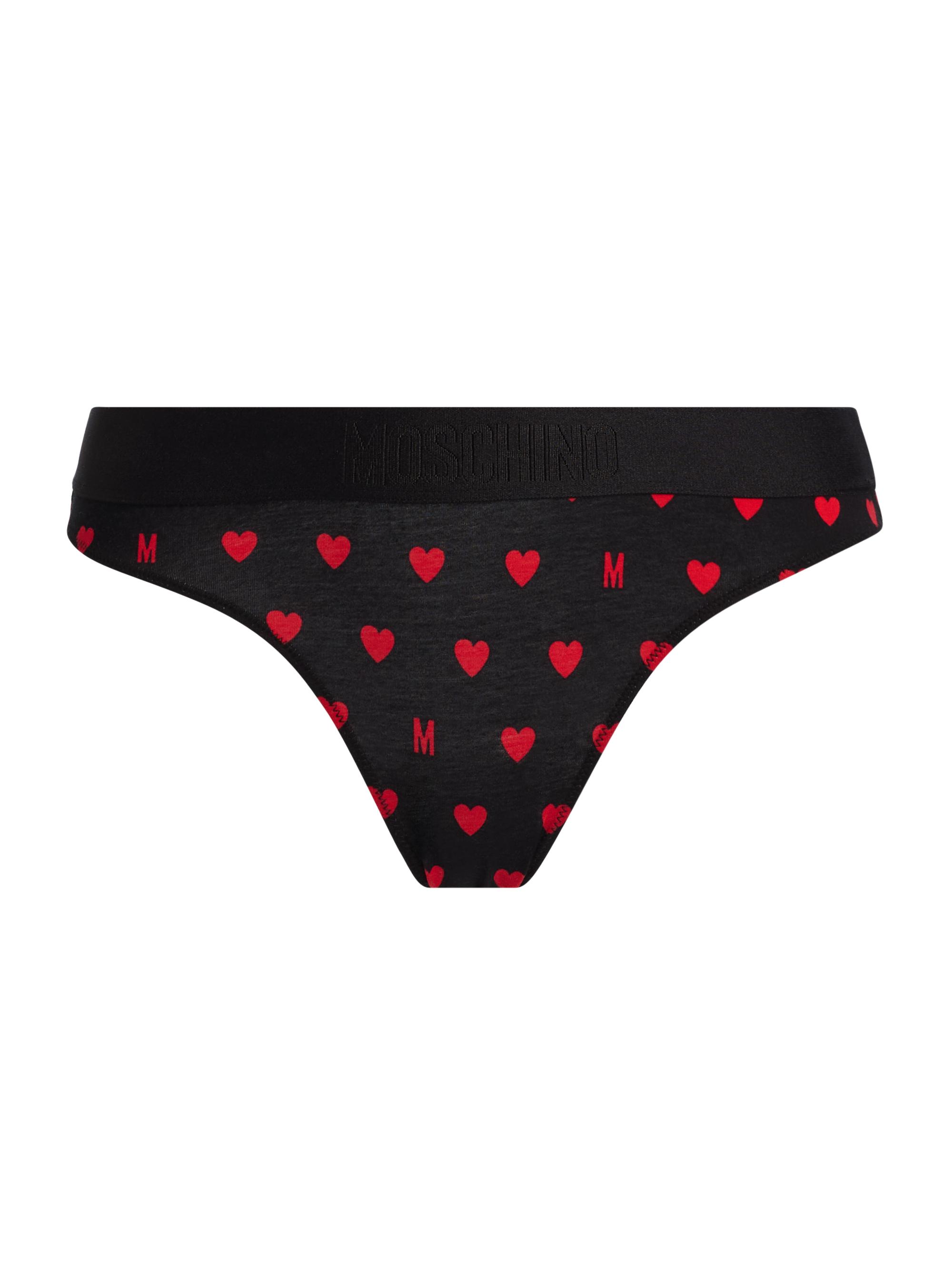Moschino Women's  Intimo Donna 2-Pack M Hearts Brief Set - Multi Black