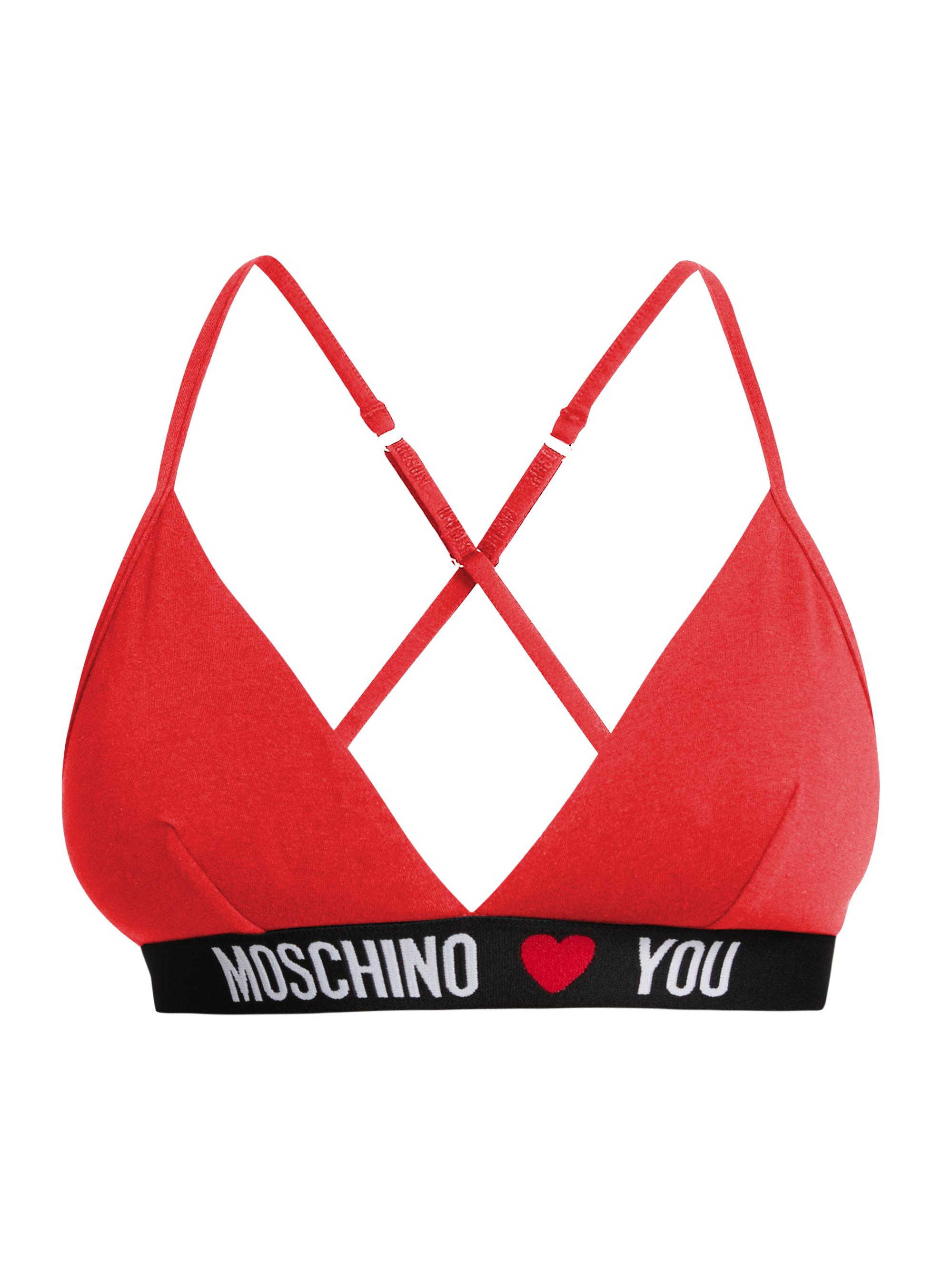 Moschino Women's  Intimo Donna Triangle Bra - Red
