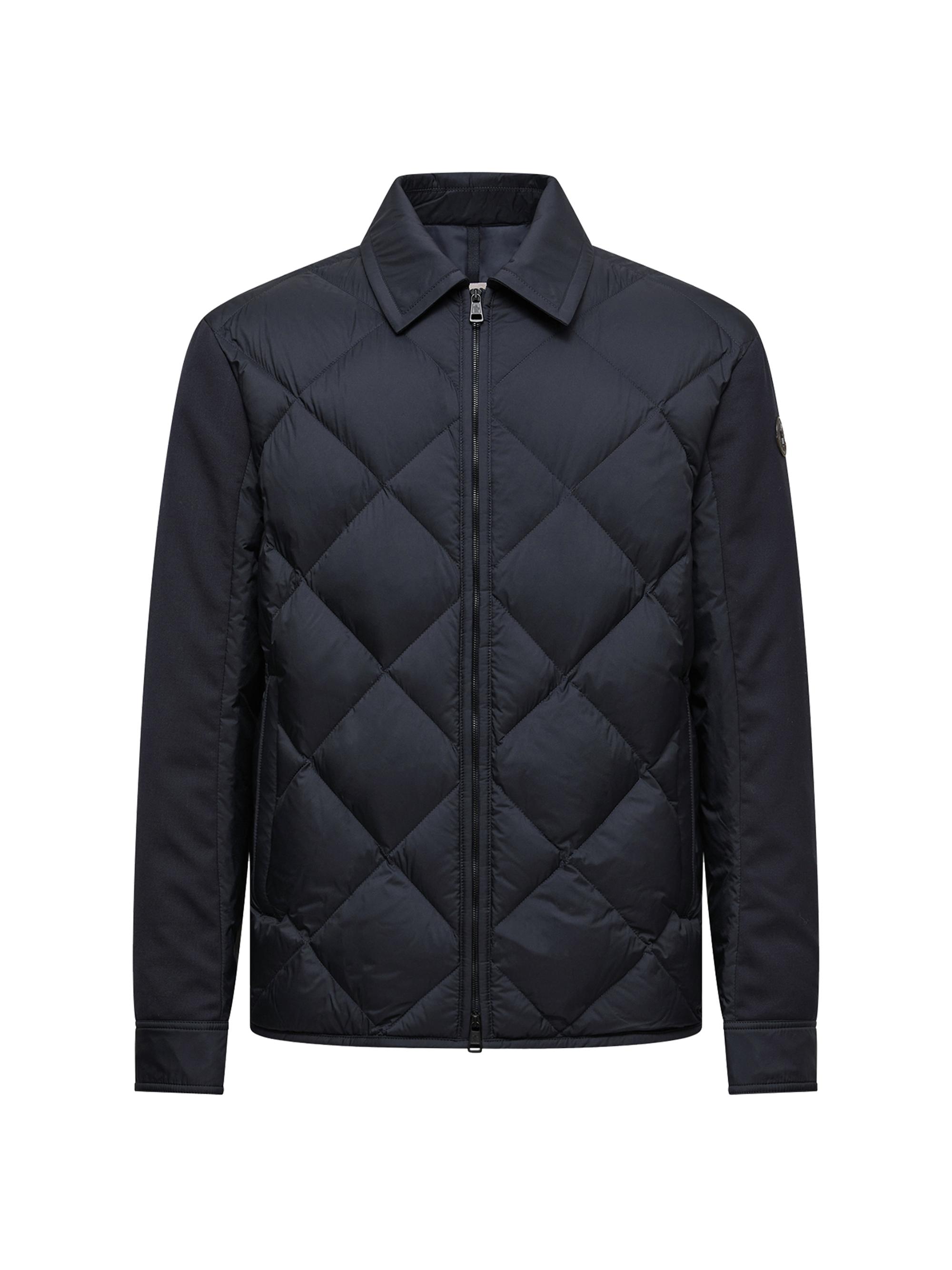 【美品】MONCLER AMIOT ライダースジャケットsize 0 ブラック Black Amiot Down Biker Jacket - Short Down Jackets for Men