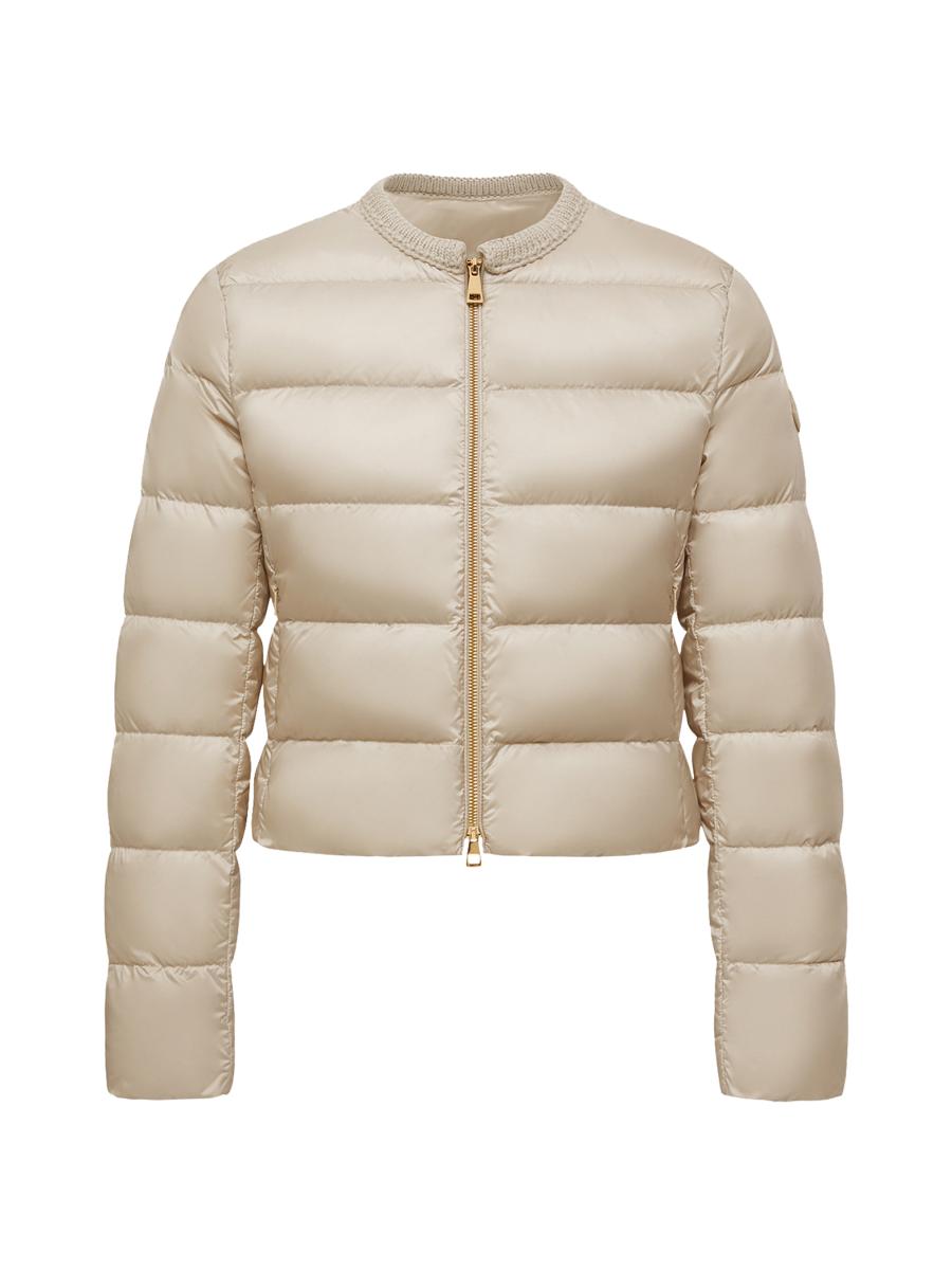【関税&送料込】Moncler Mauvezin Nylon Down Jacket With Embr Moncler Mauvezin Puffer Jacket with Wool Trim | Saks Fifth