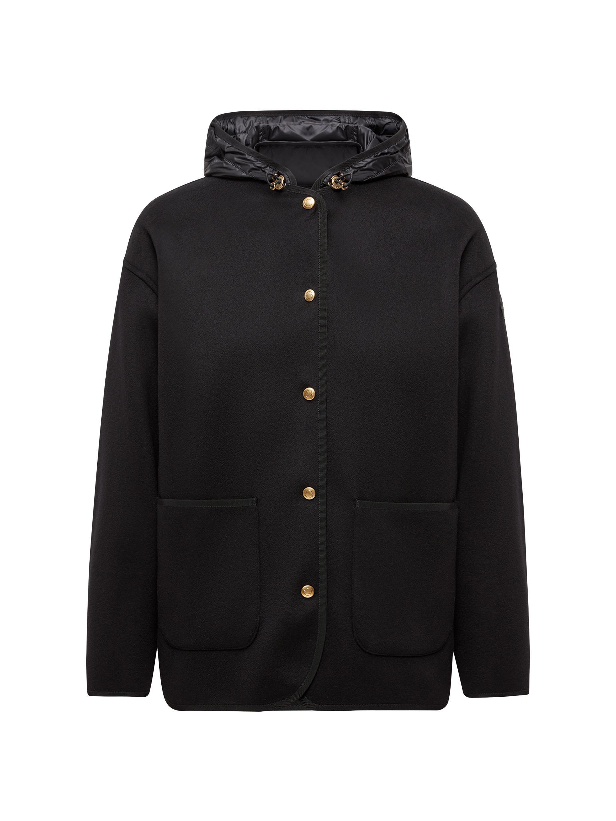Moncler Reposse Puffer Jacket in Wool and Cashmere | Saks Fifth Avenue