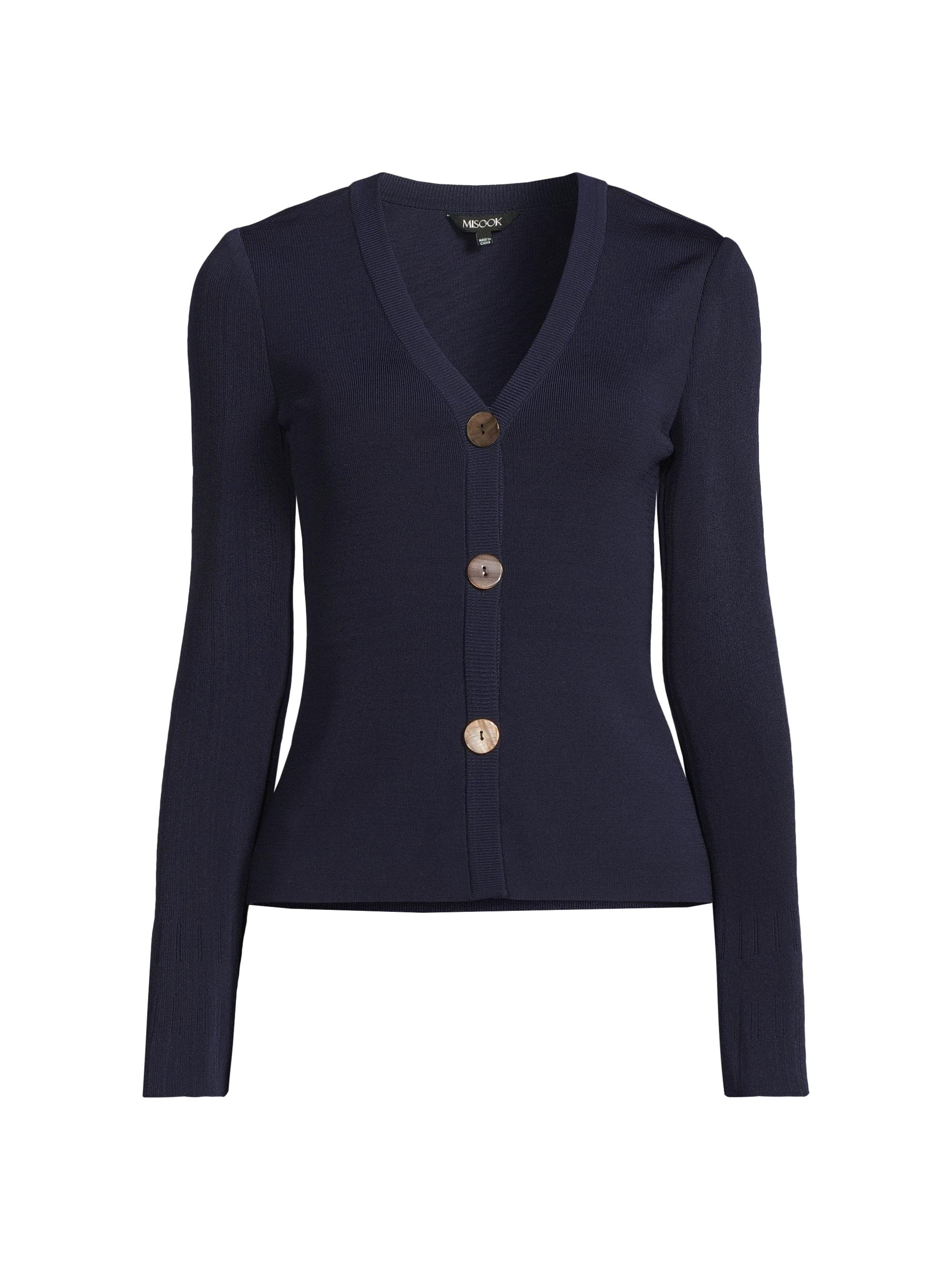 M*o様 VERONICA JACQUARD KNIT CARDIGAN ネイビ Ameri VERONICA JACQUARD KNIT CARDIGAN - メルカリ