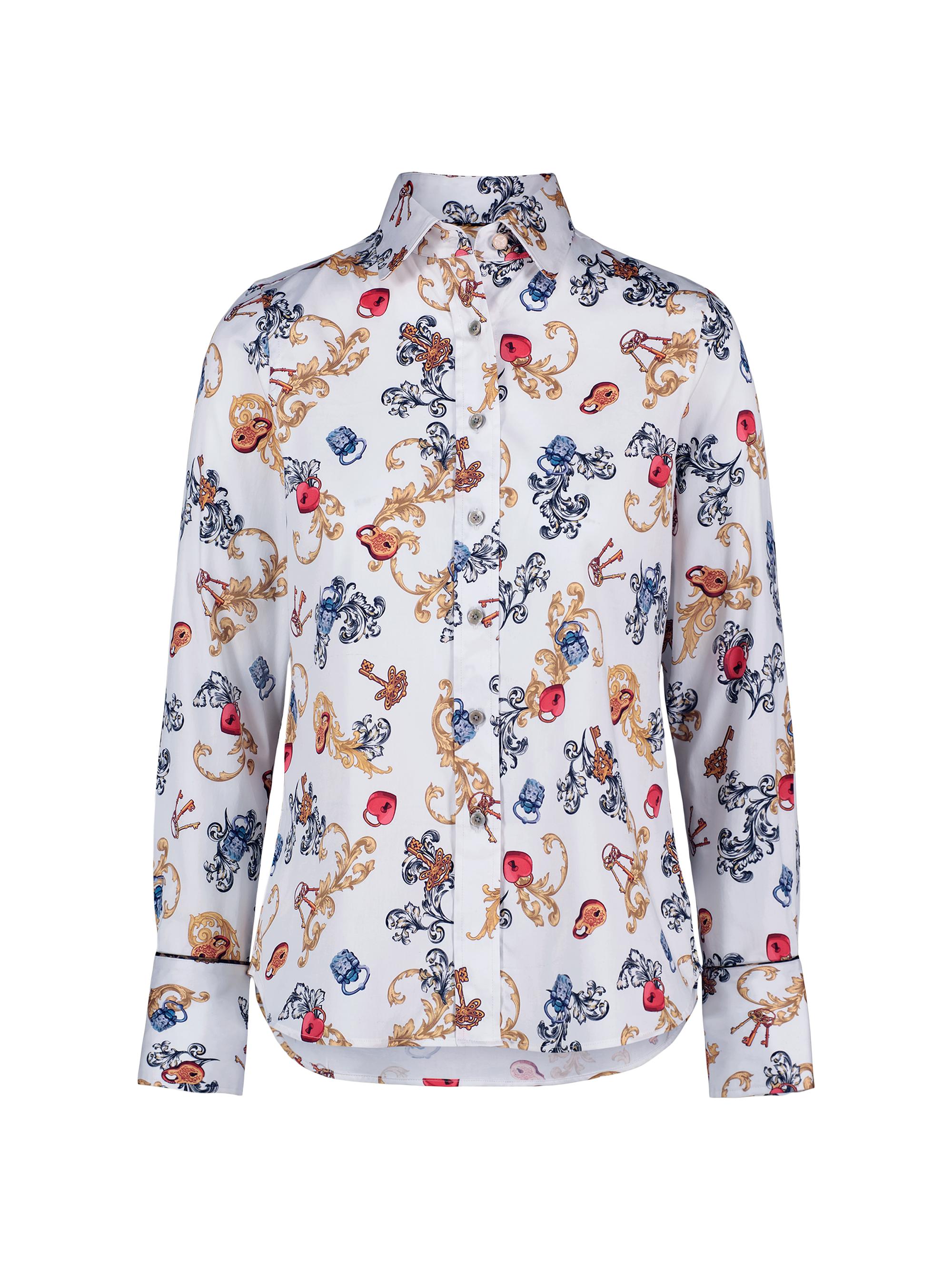 Robert Graham Women's Priscilla Lock Print Shirt