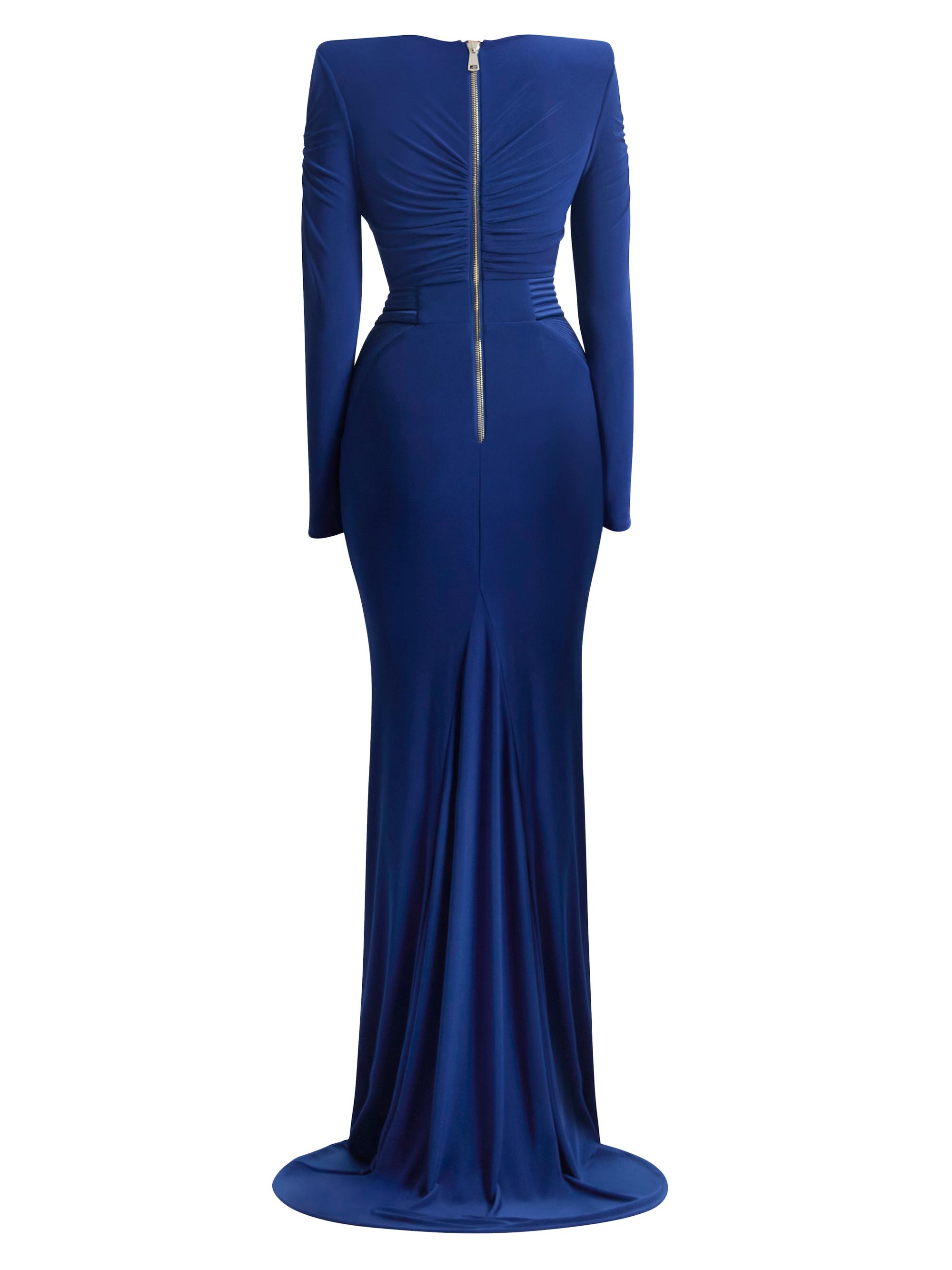Zhivago Women's The Bloom Gathered Jersey Gown - Midnight | Thumbnail 2