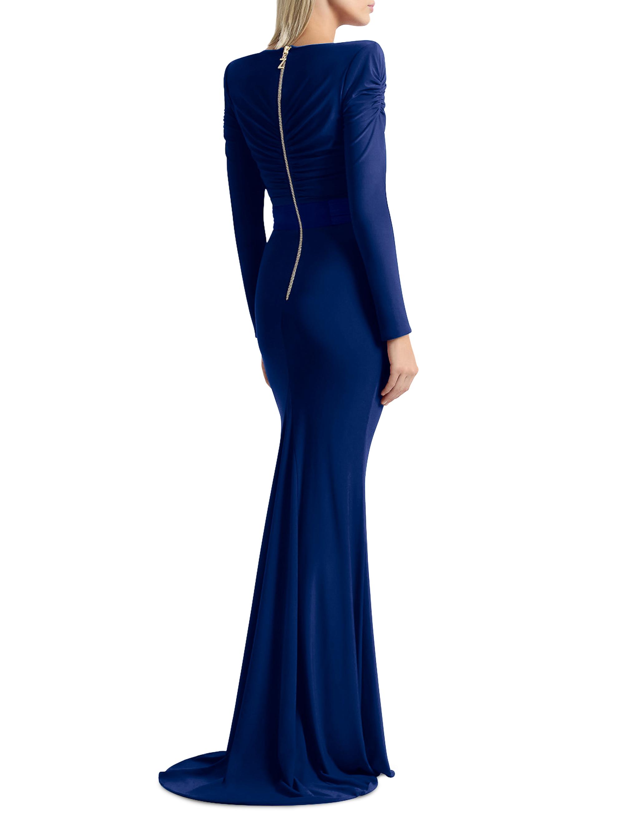 Zhivago Women's The Bloom Gathered Jersey Gown - Midnight | Thumbnail 5