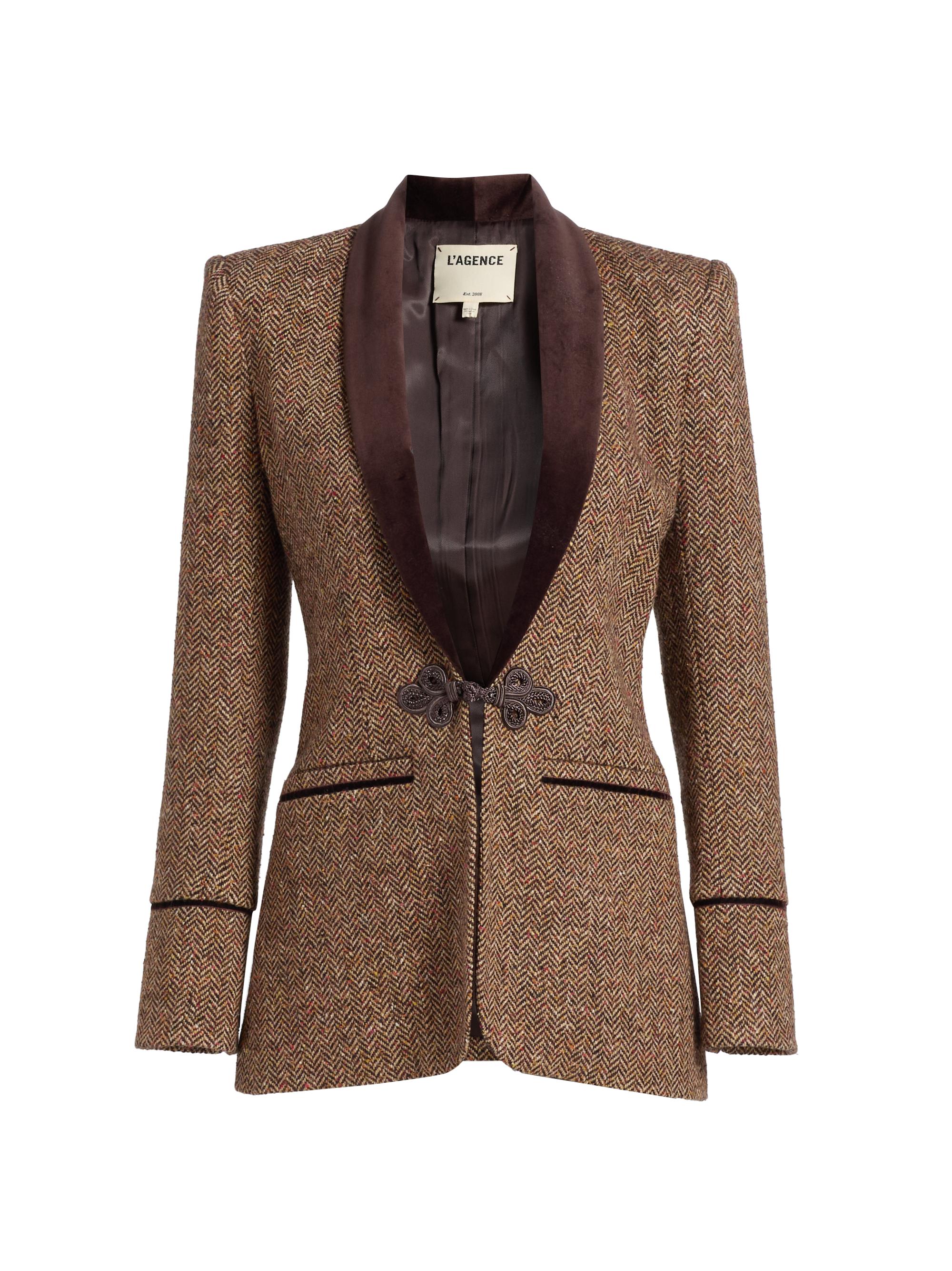 L'AGENCE Gable Tweed Blazer | Saks Fifth Avenue