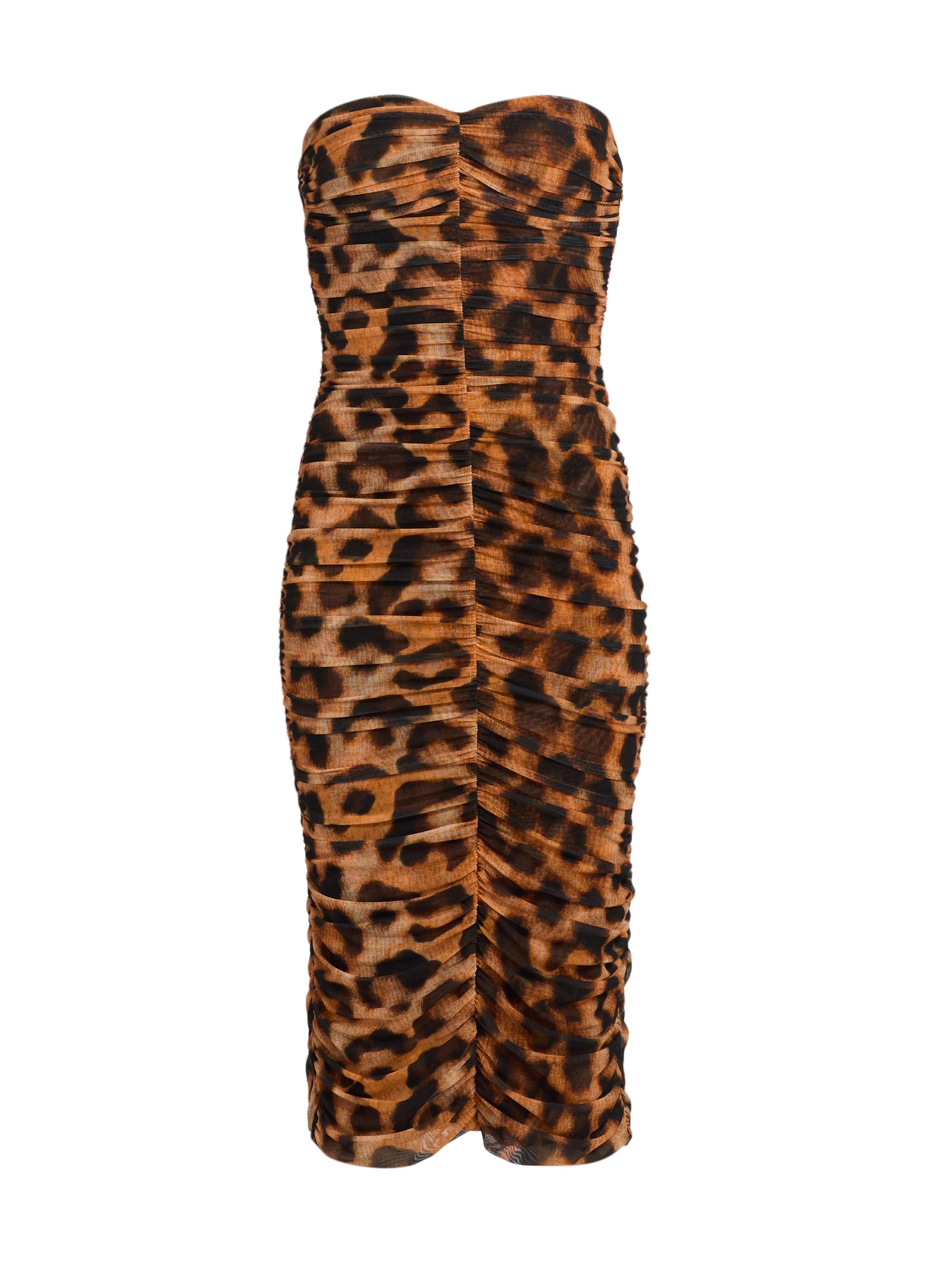 Ganni Leopard-Print Sleeveless Minidress | Saks Fifth Avenue