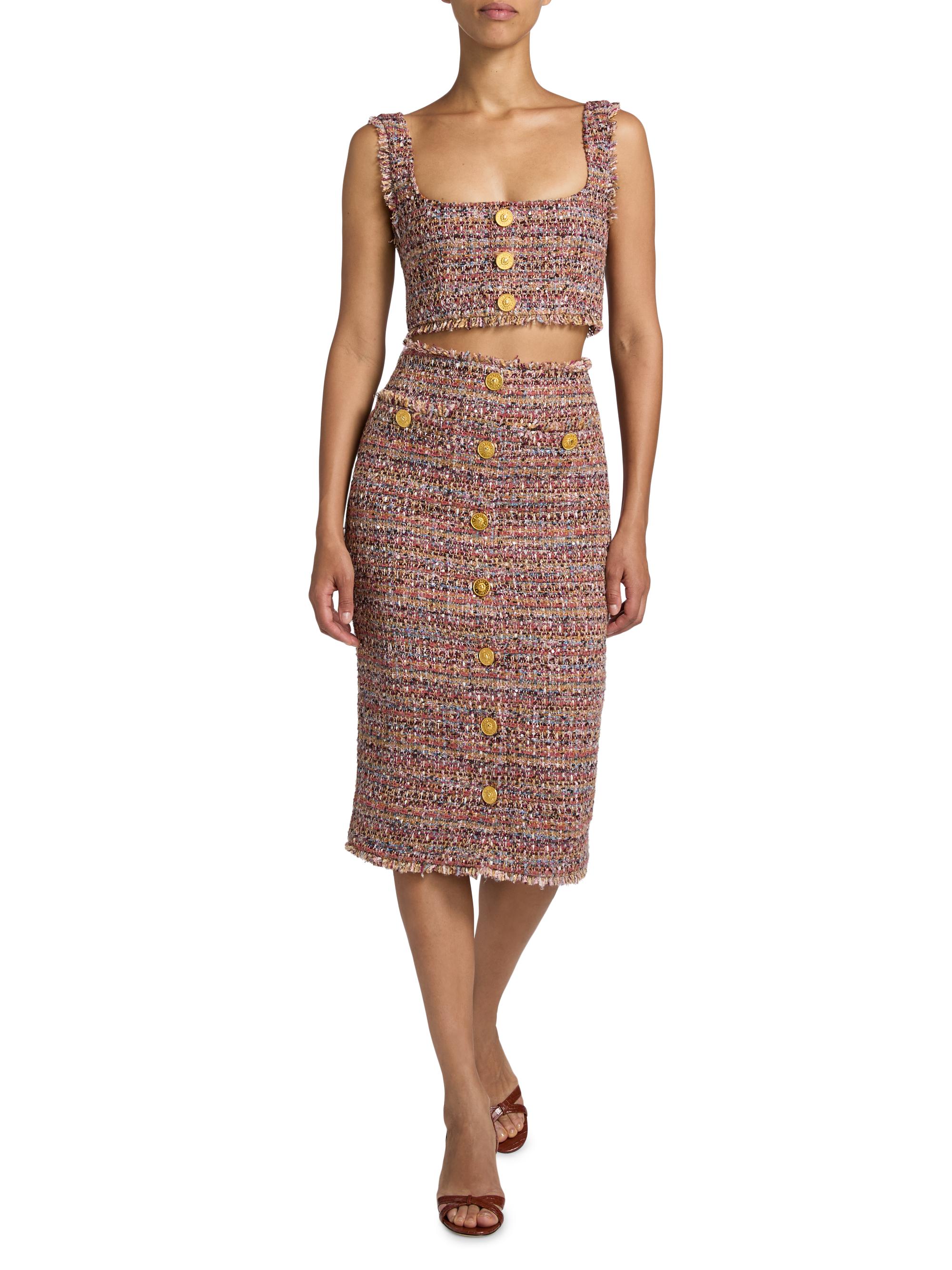 L'AGENCE Maylin Tweed Bralette Top | Saks Fifth Avenue