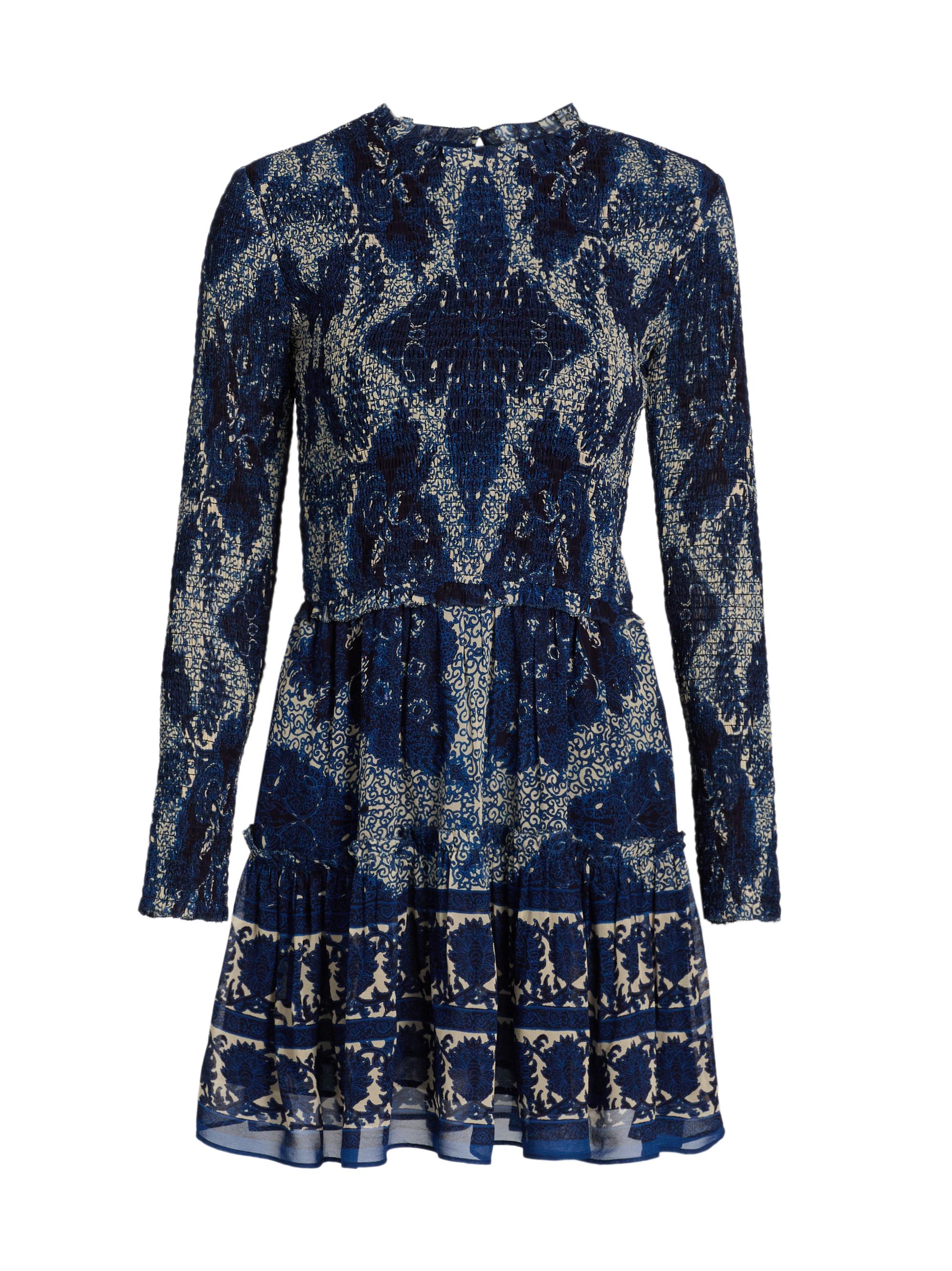 Cara Cara Women's Viola Scrollwork Print Minidress - Scroll Work Ink