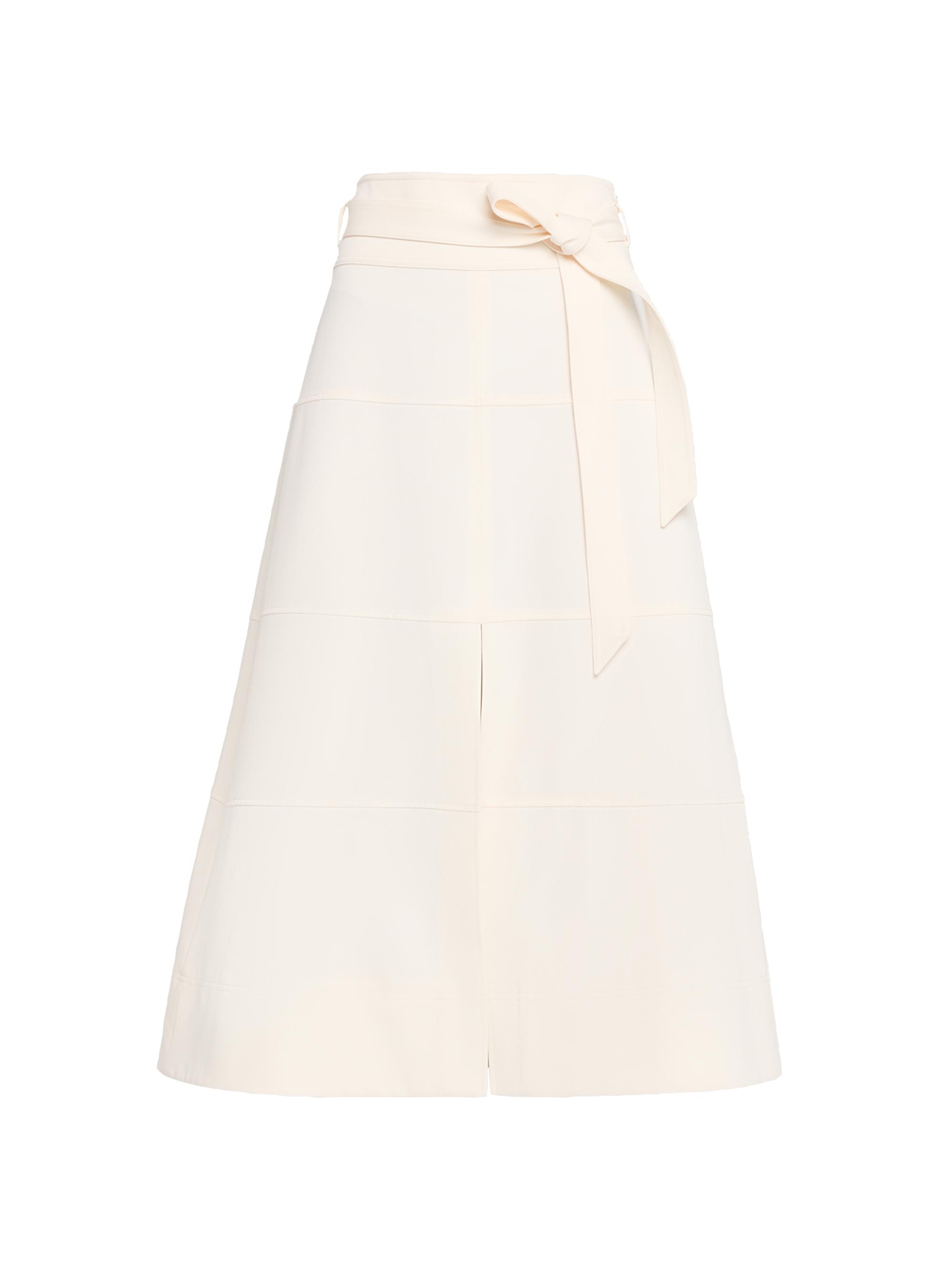 Tanya Taylor Women's Hudson Belted A-Line Midi-Skirt - Open White