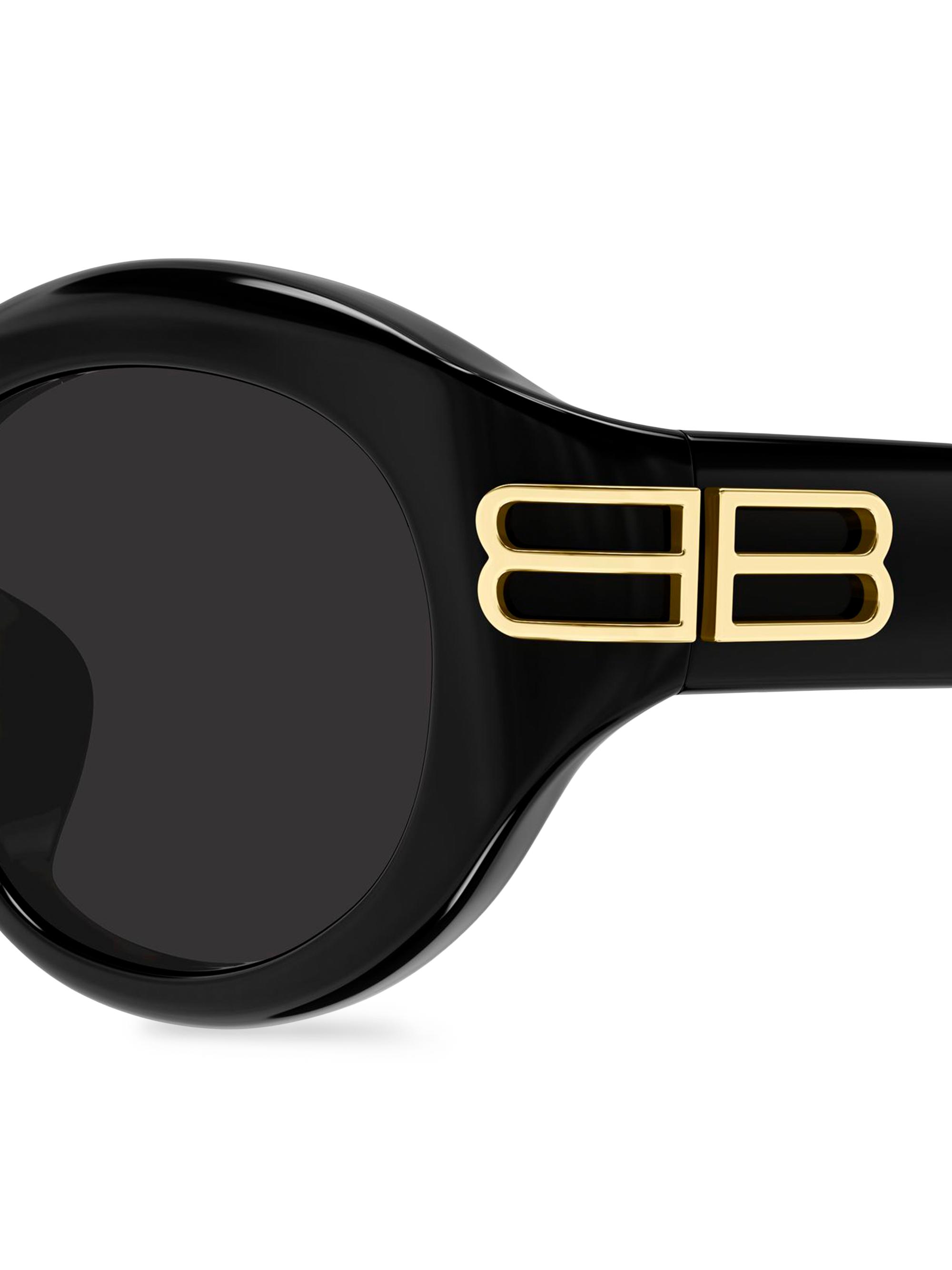 Balenciaga Casino 55MM Oval Sunglasses | Saks Fifth Avenue