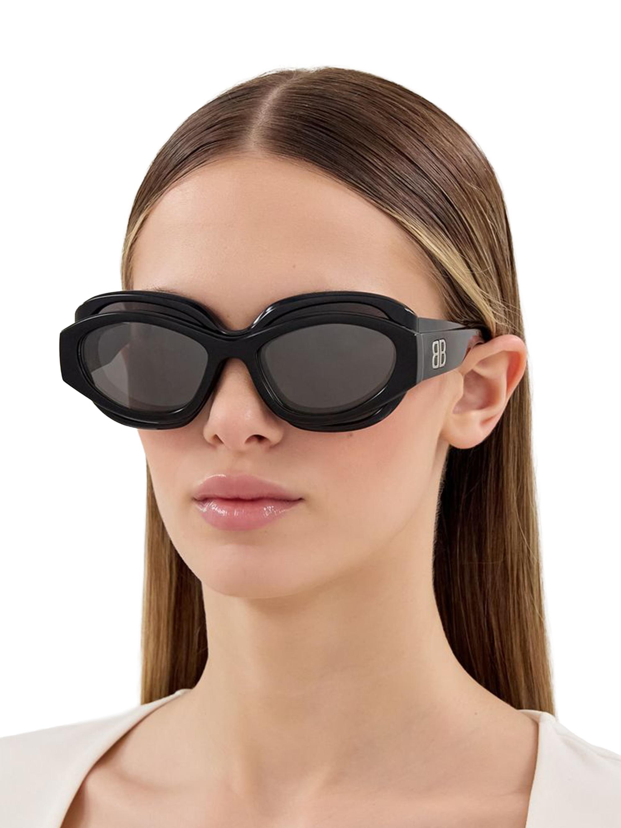 Balenciaga Superbusy 59MM Double Frame Cat-Eye Sunglasses | Saks