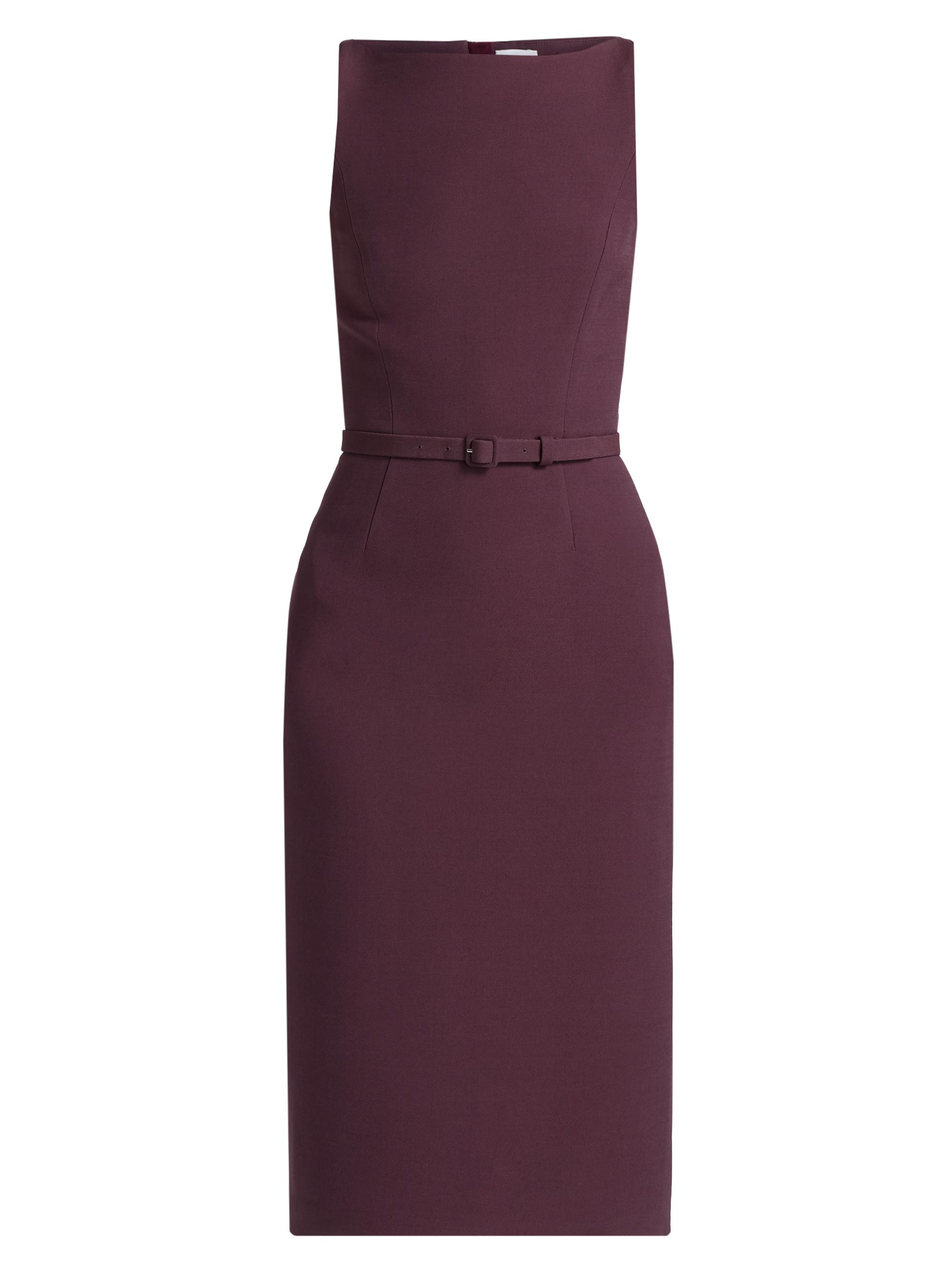 Adam Lippes Women's Annette Wool-Silk Sheath Dress - Plum