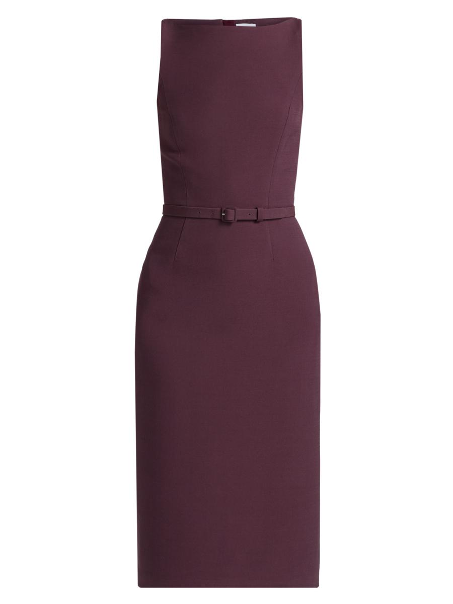 Adam Lippes Women's Annette Wool-silk Sheath Dress In Purple