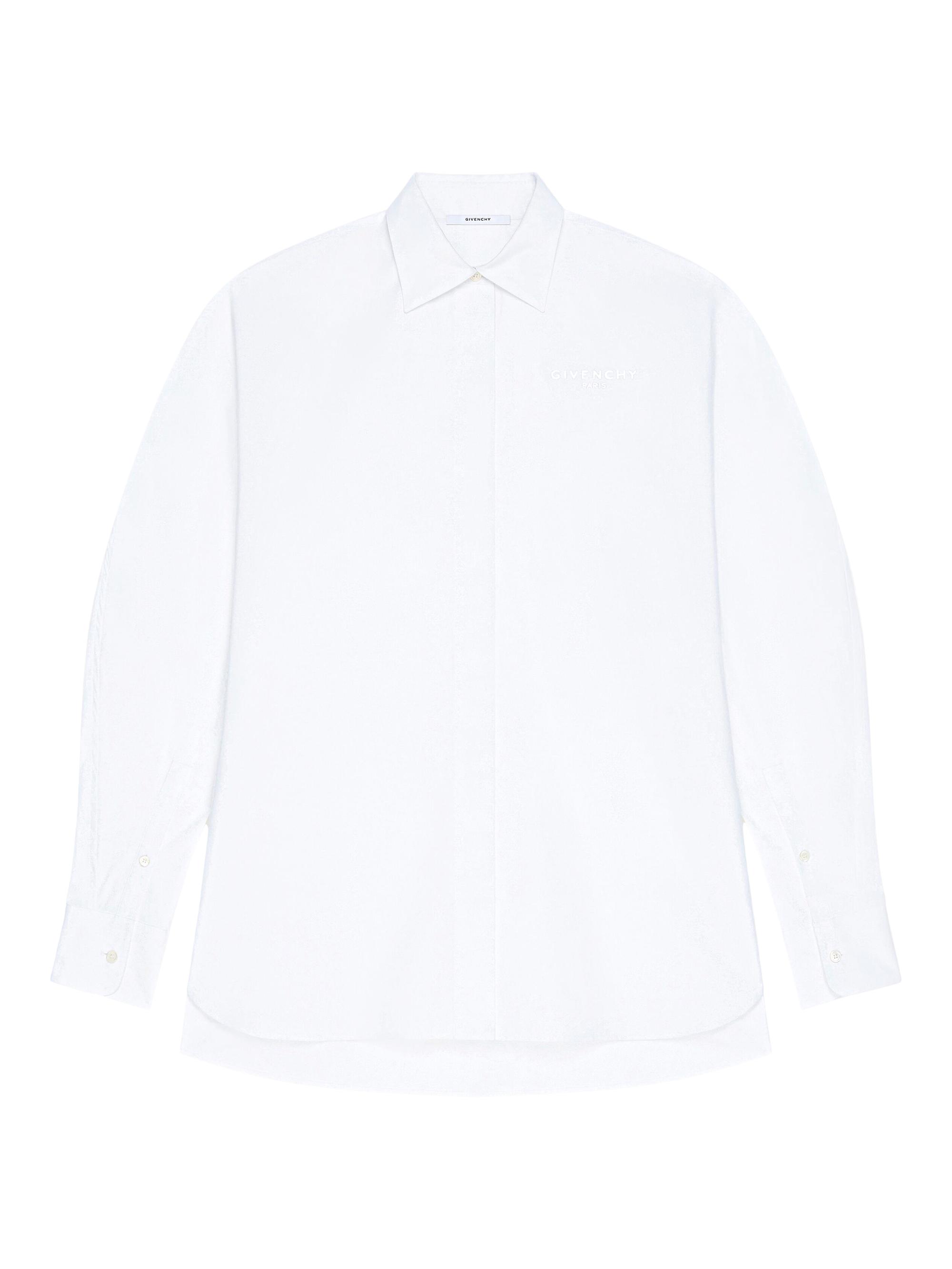 Givenchy Women's Shirt in Poplin with Embroidery - White