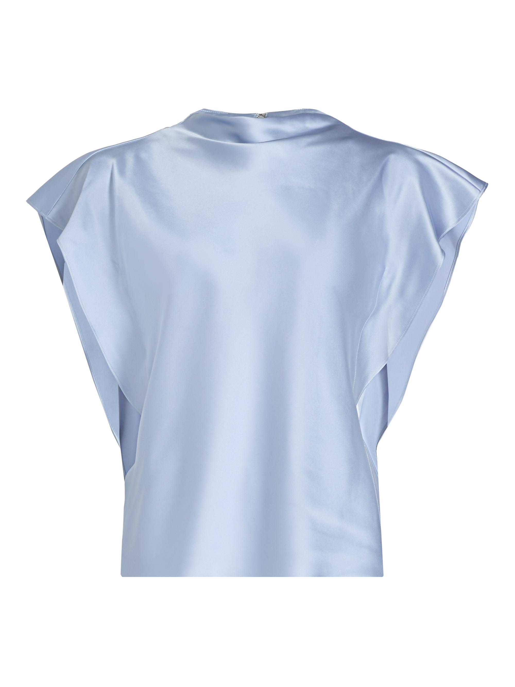 Tanya Taylor Women's Adrien Satin Crepe Top - Powder Blue