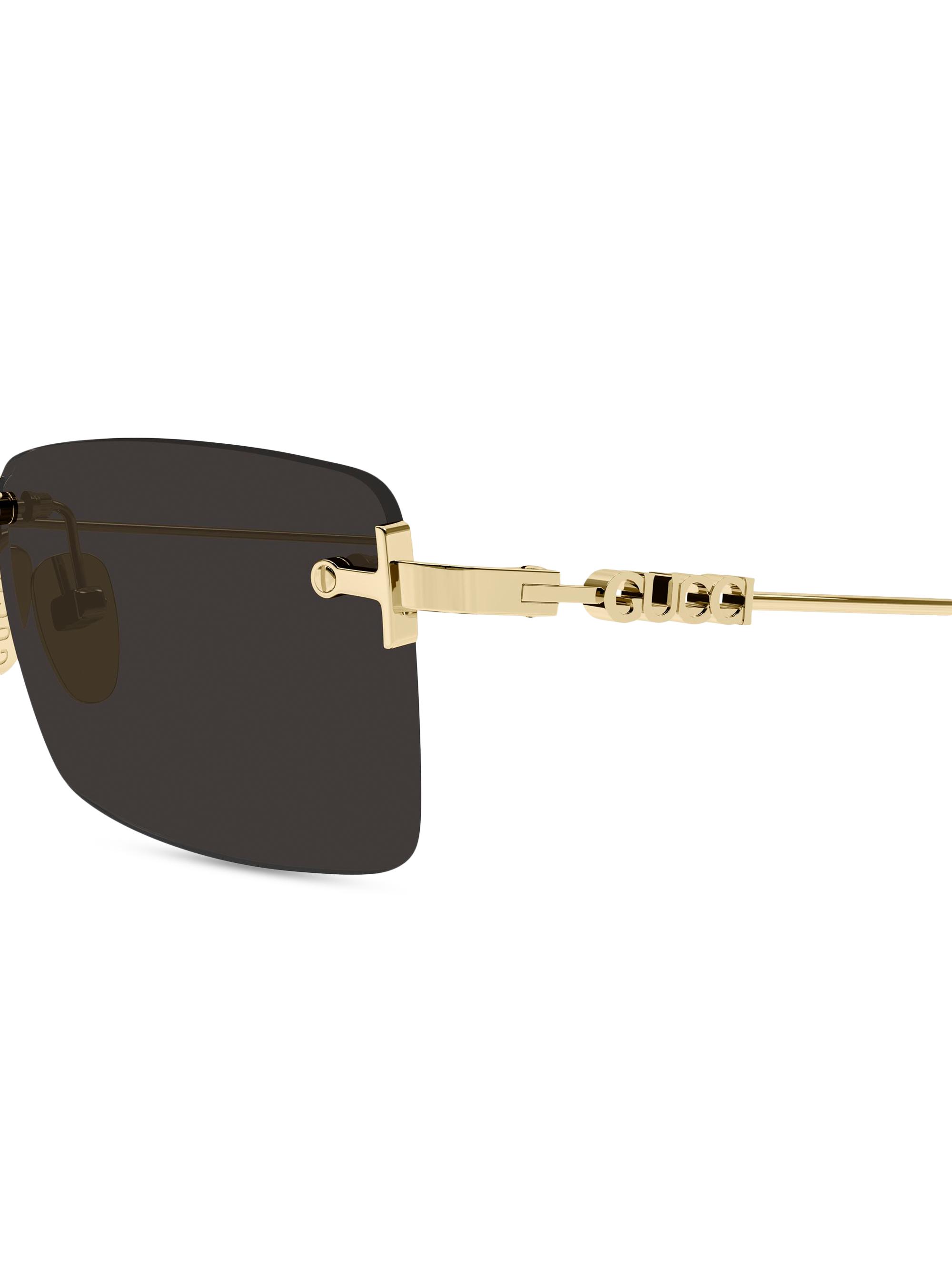 Gucci Gucci Block 56MM Rectangular Sunglasses | Saks Fifth Avenue