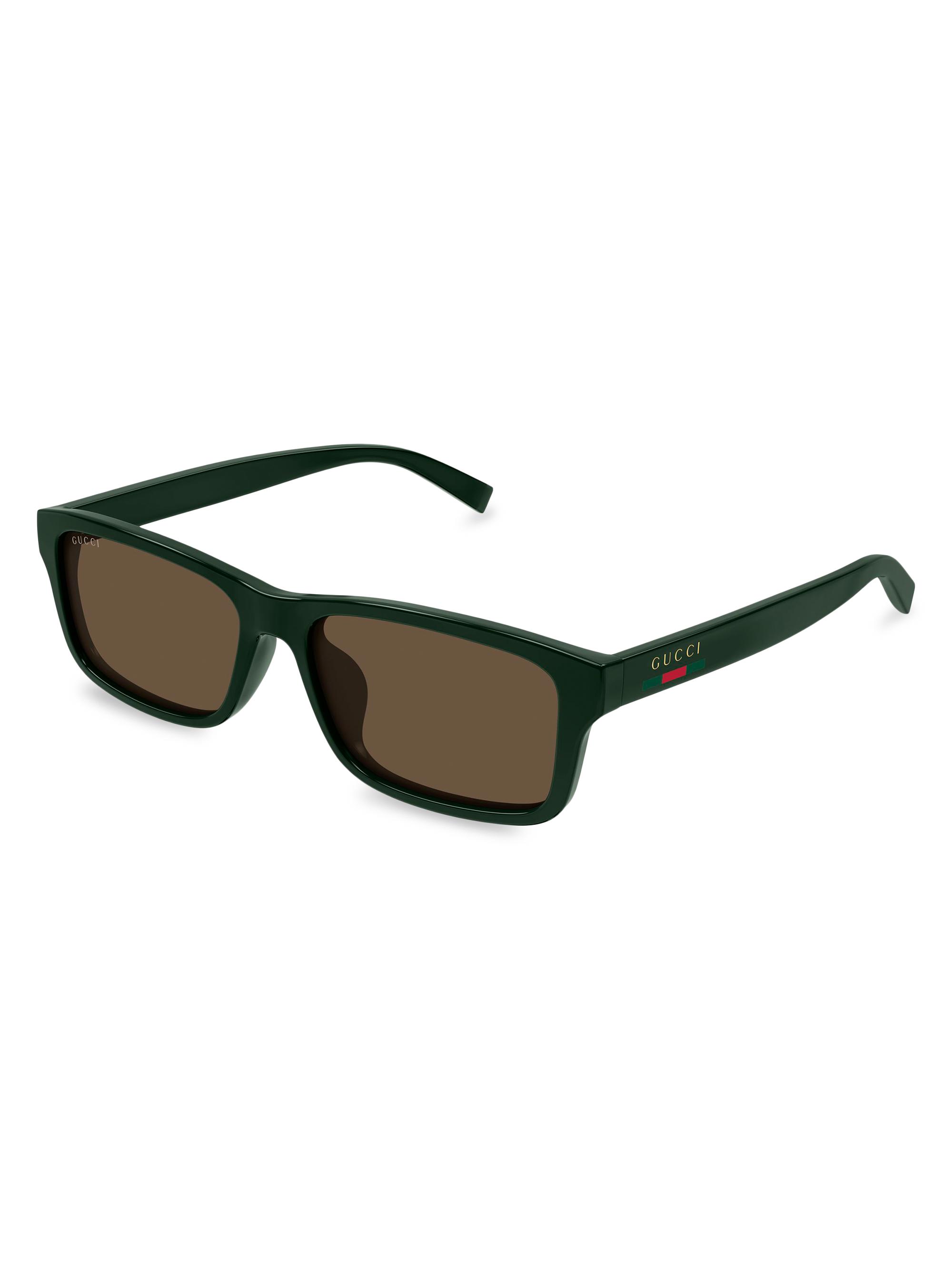 Gucci Oblique 52MM Square Sunglasses | Saks Fifth Avenue