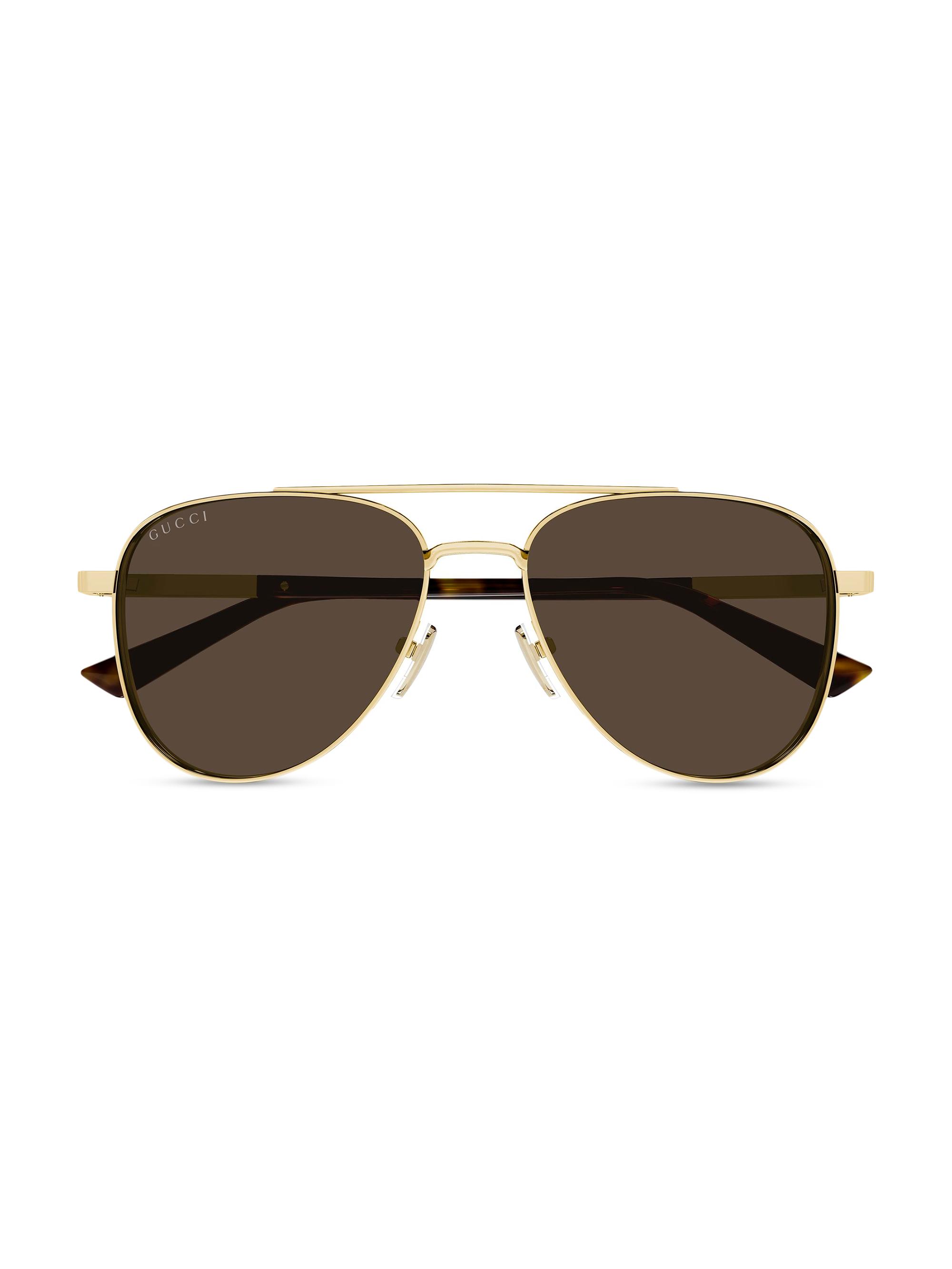 Gucci Subtle Web 56MM Aviator Sunglasses | Saks Fifth Avenue