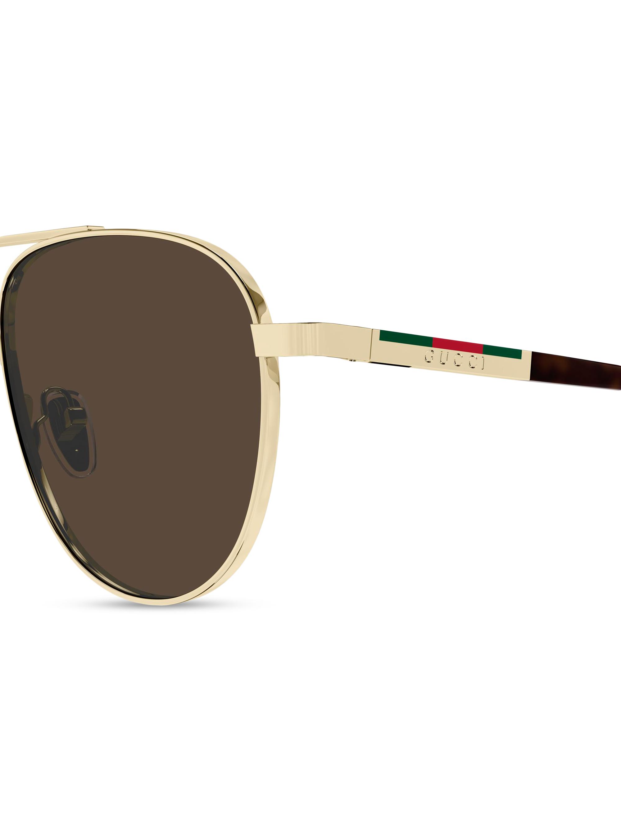 Gucci Subtle Web 56MM Aviator Sunglasses | Saks Fifth Avenue
