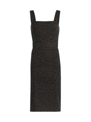 Ramy Brook Women's Tamera Denim Printed Midi-Dress - Deep Olive