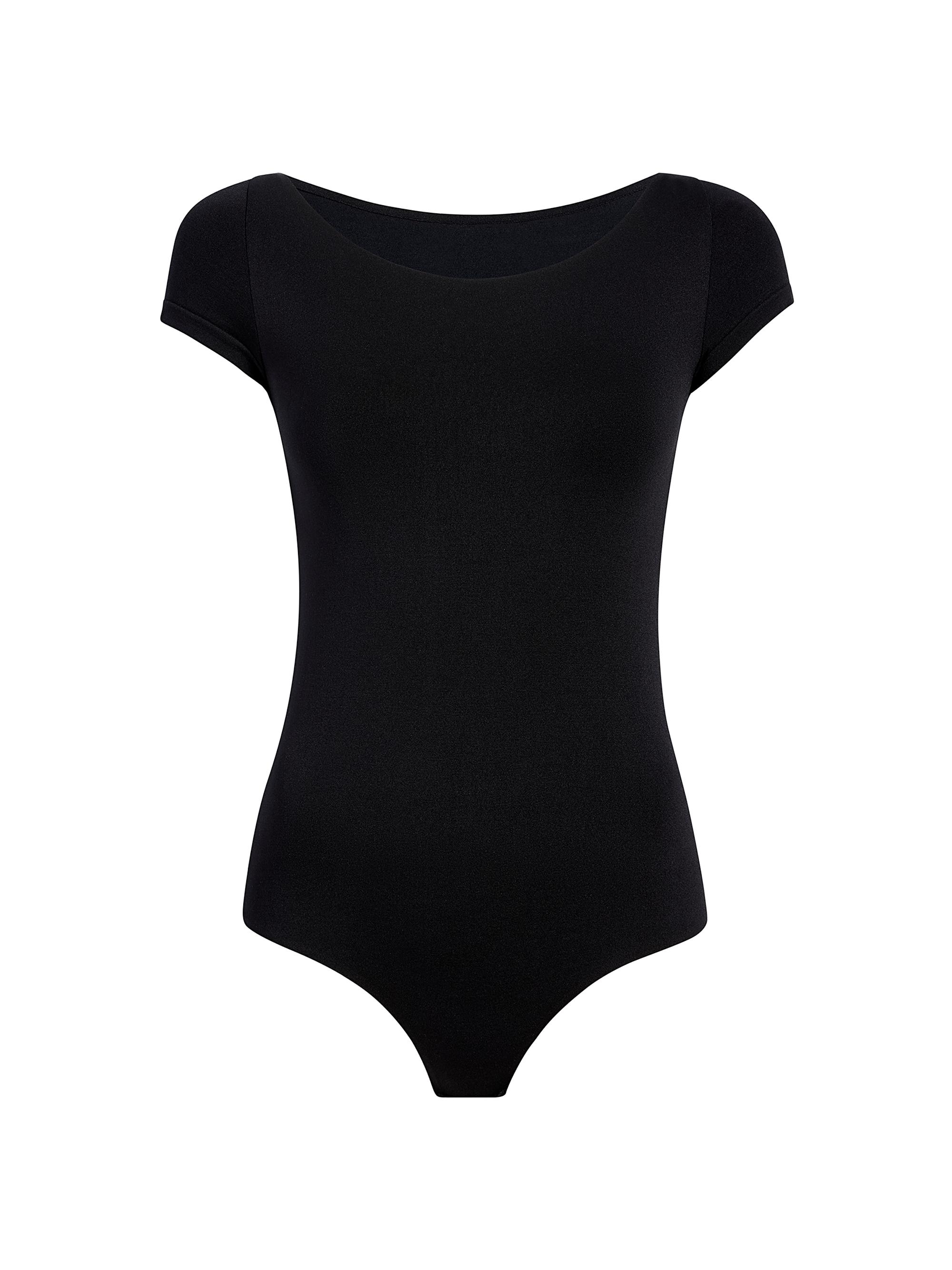 Commando Women's Prima Ballet Boatneck Bodysuit - Black