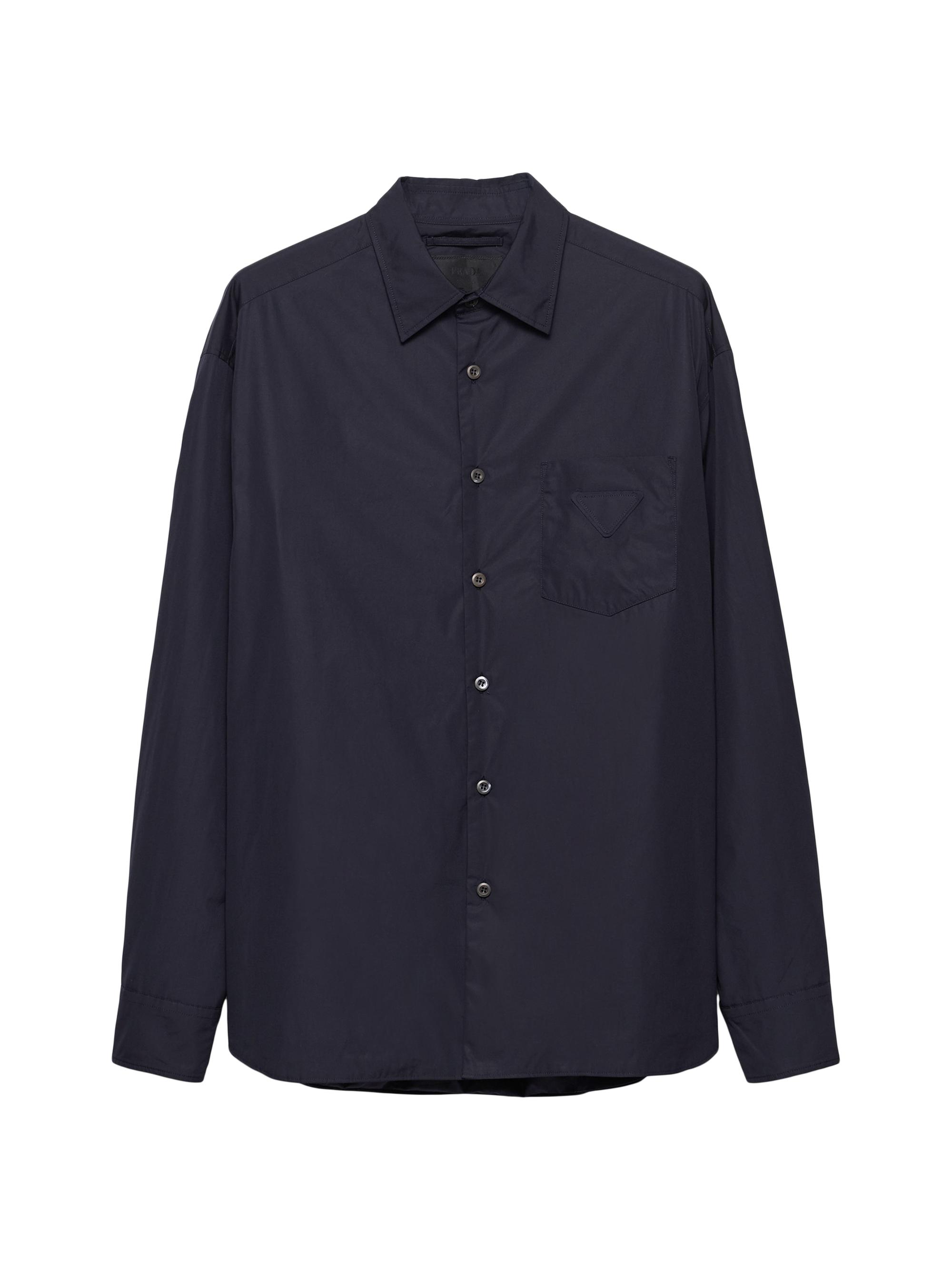 Prada Men's Cotton Shirt - Dark Blue