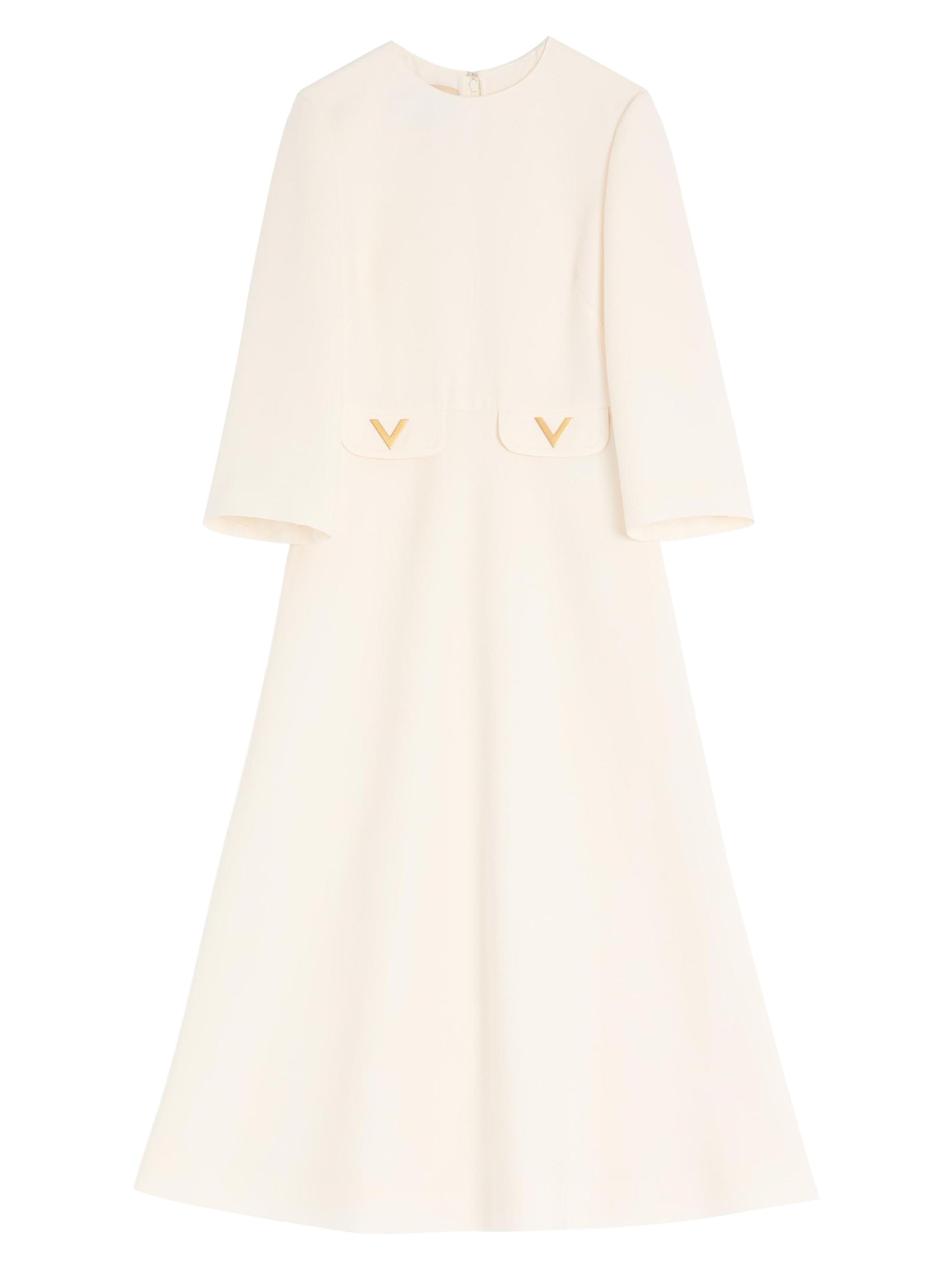Valentino Garavani Crepe Couture Midi Dress | Saks Fifth Avenue