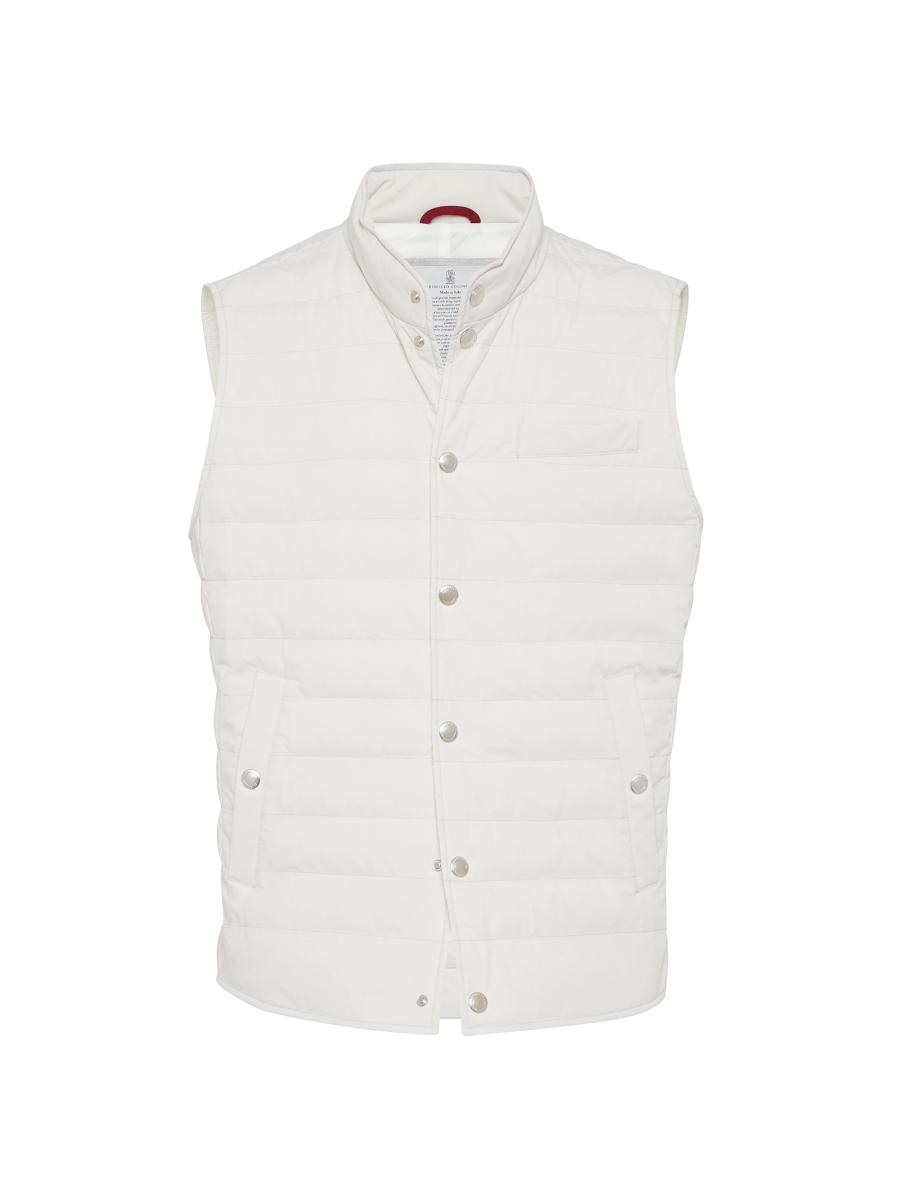 Brunello Cucinelli Bonded Taffeta Lightweight Down Vest | Saks