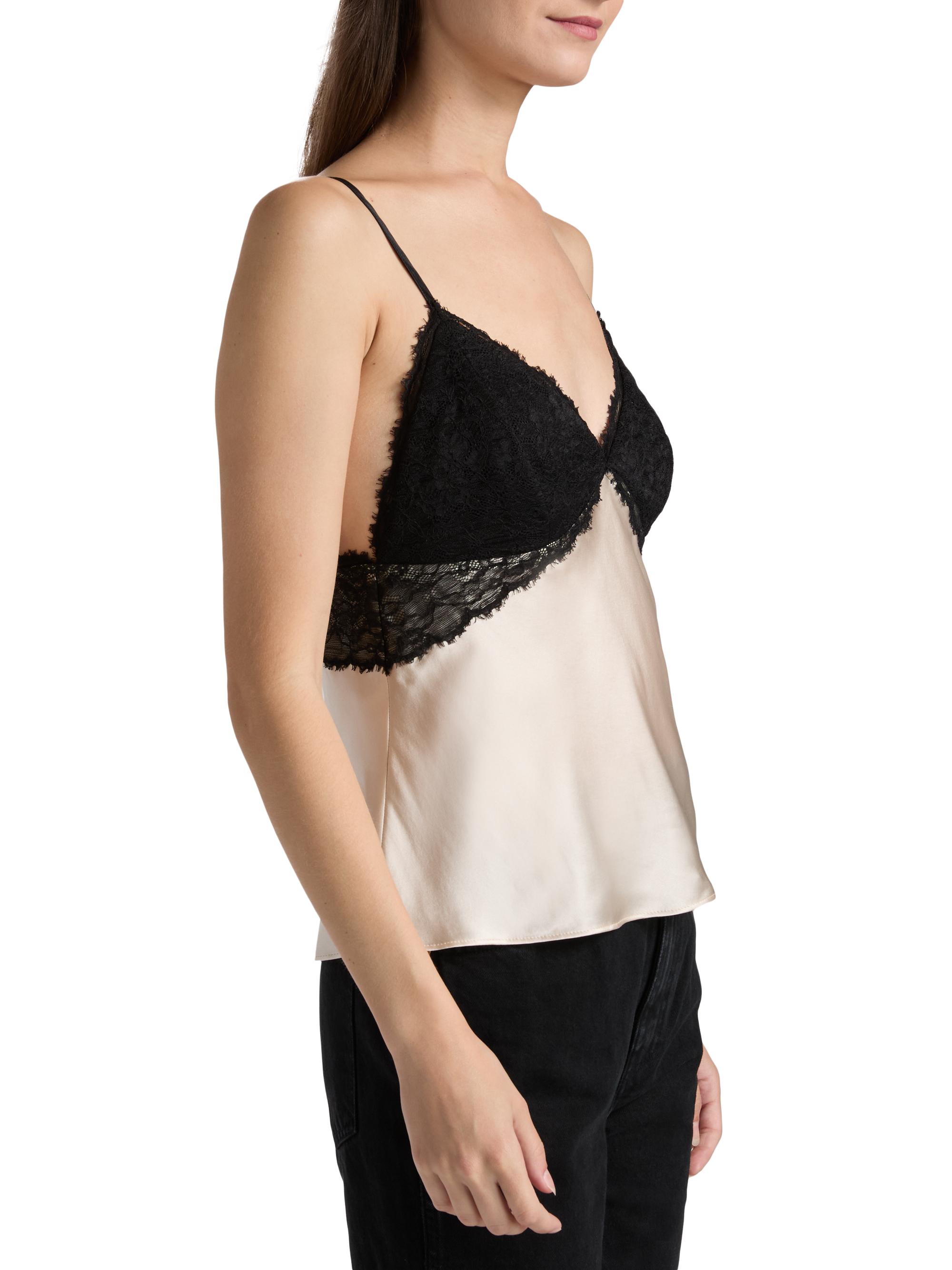 Cami NYC Hilda Lace-Trimmed Silk Camisole | Saks Fifth Avenue
