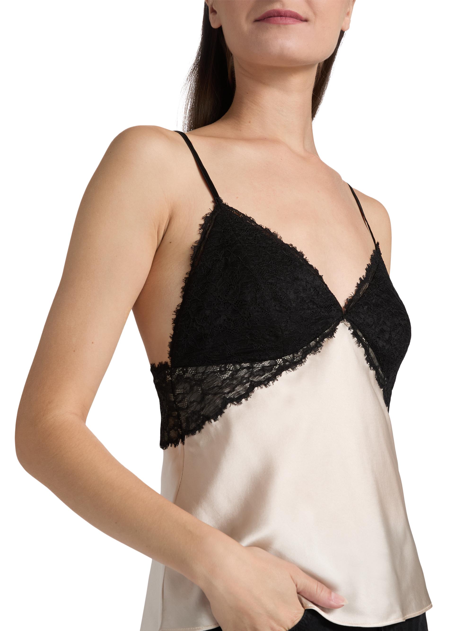 Cami NYC Hilda Lace-Trimmed Silk Camisole | Saks Fifth Avenue