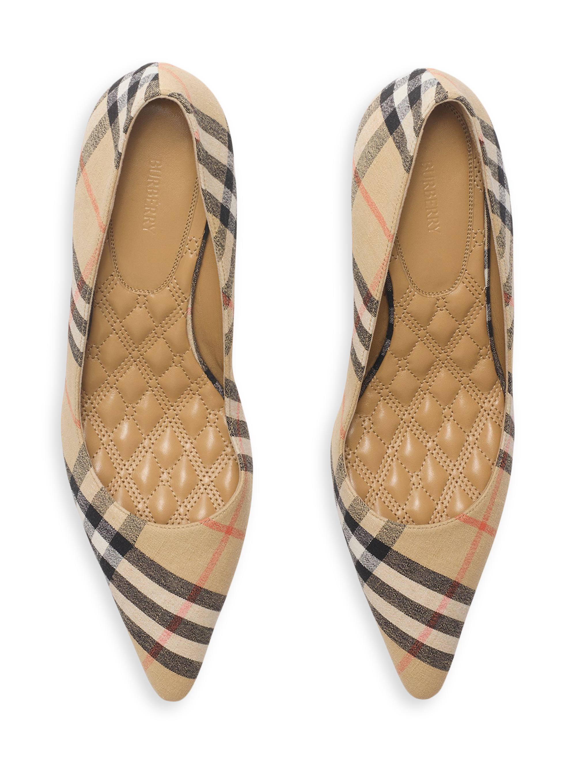 Burberry Dame Check 55MM Pumps | Saks Fifth Avenue
