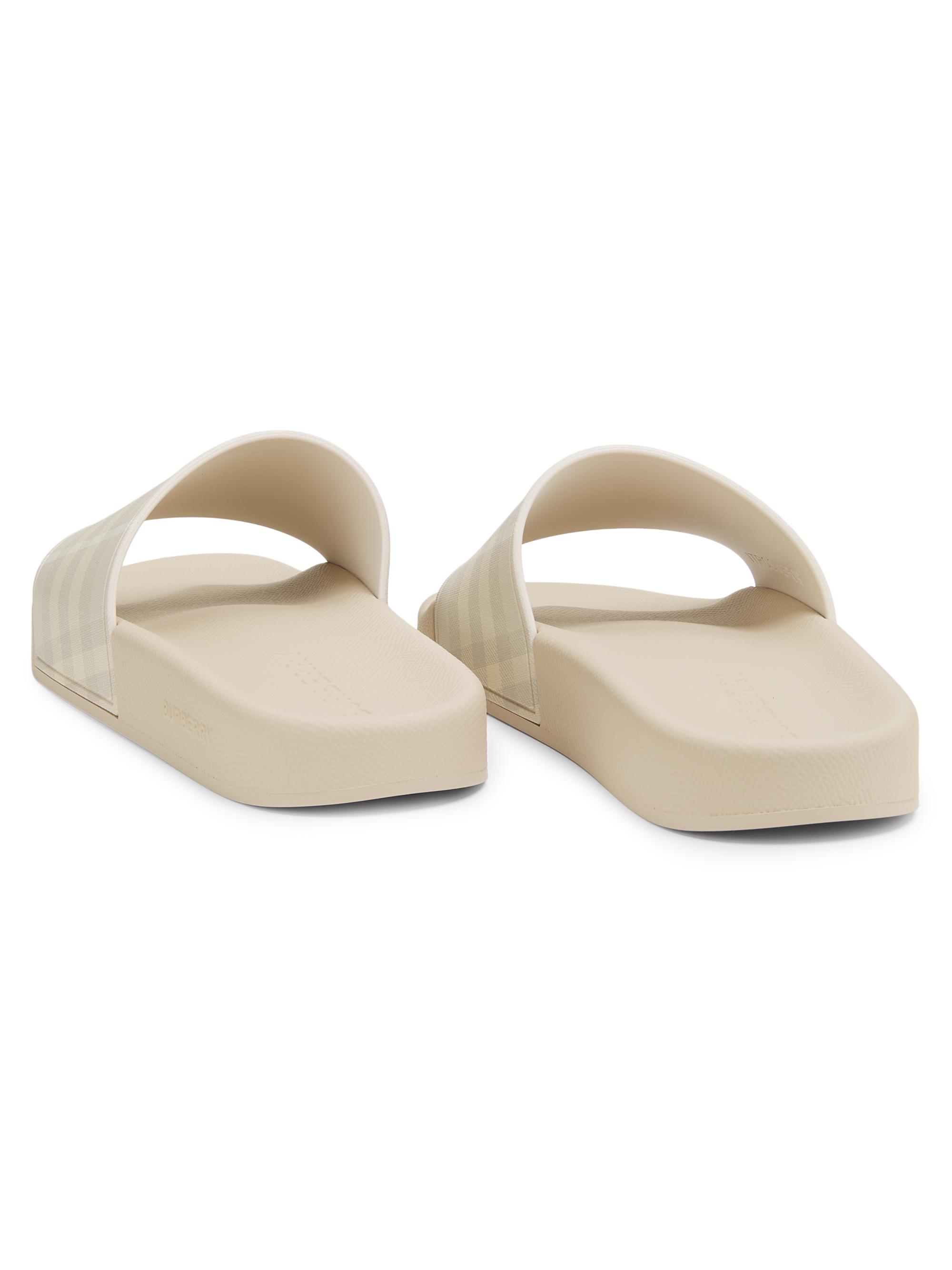Burberry Furley Check Slides | Saks Fifth Avenue