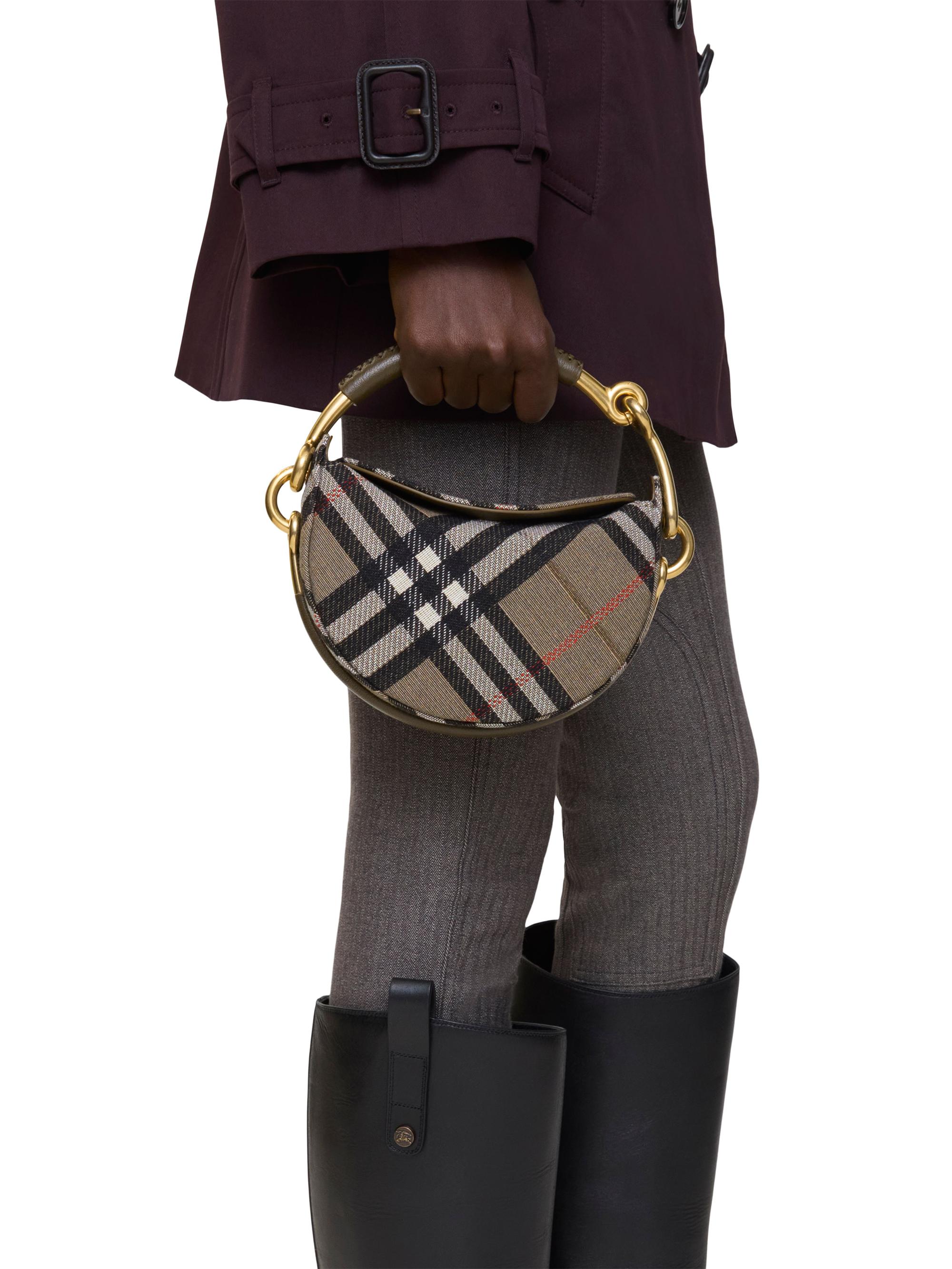 Burberry Bridle Check Saddle-Style Clutch | Saks Fifth Avenue