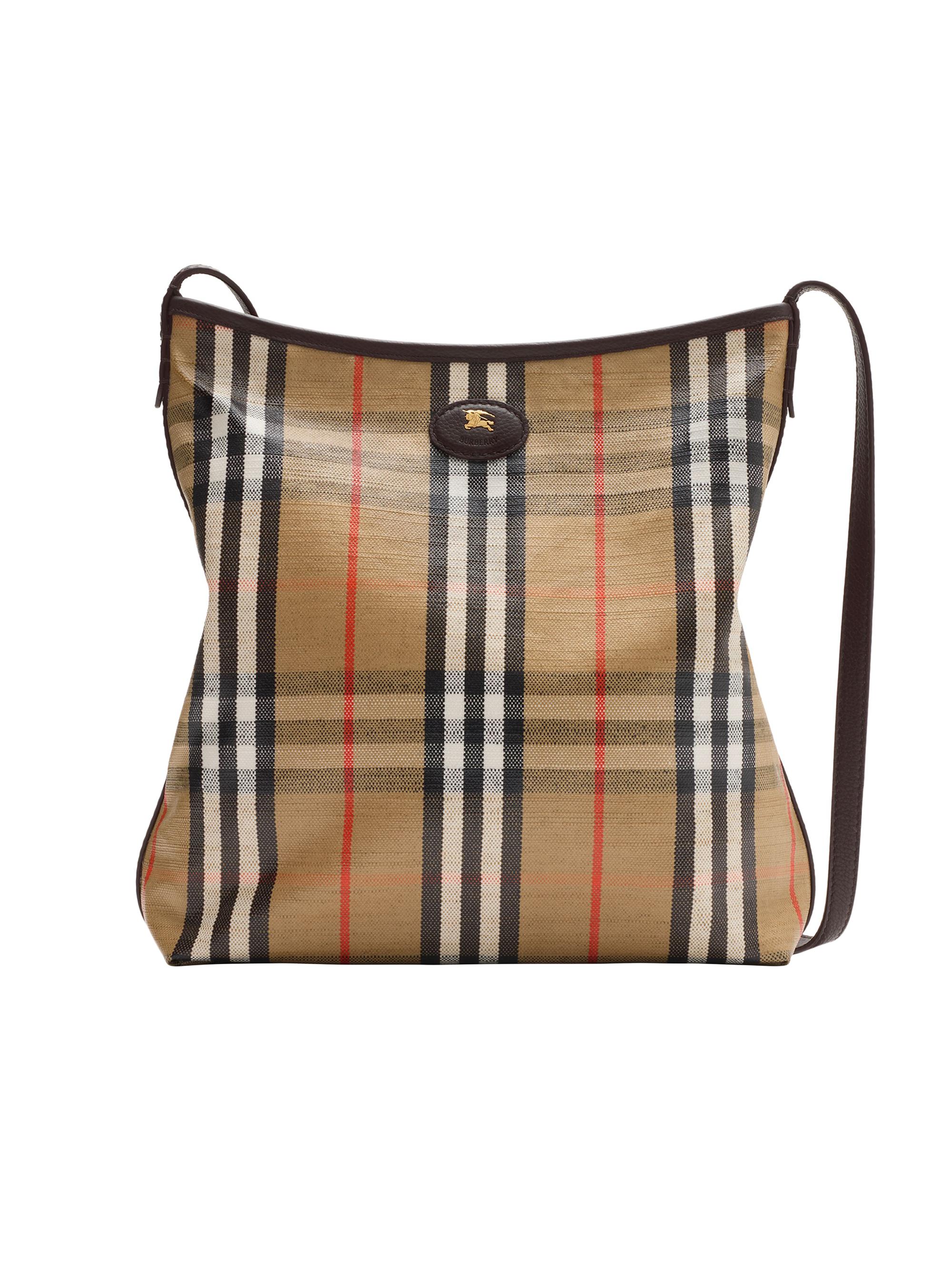 【新品】BURBERRY MINI SHOULDER BAG バーバリー Burberry Mini Check Cotton Twill Shoulder Bag | Saks Fifth Avenue