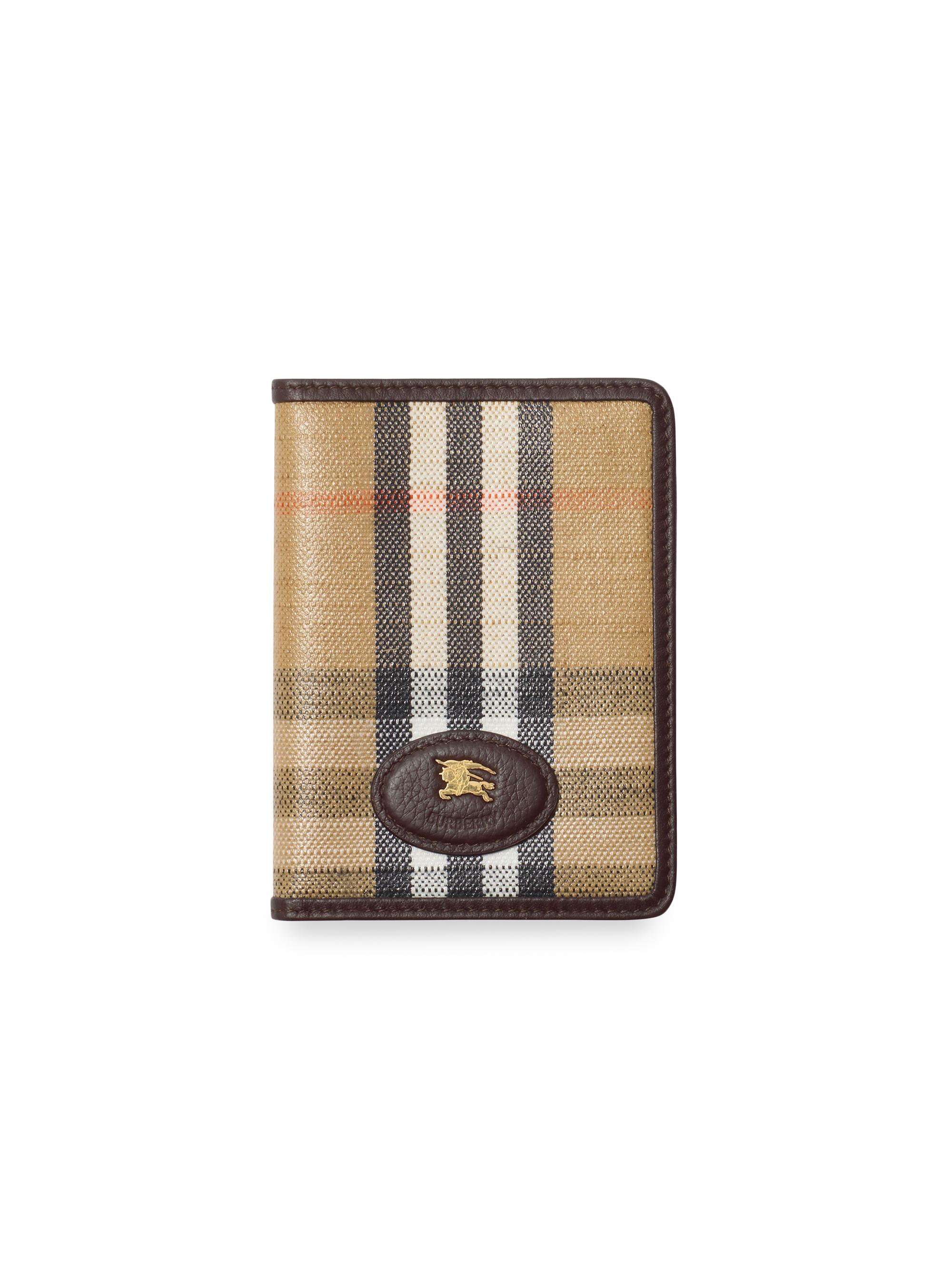 Burberry Women's Check Bifold Passport Case - Sand