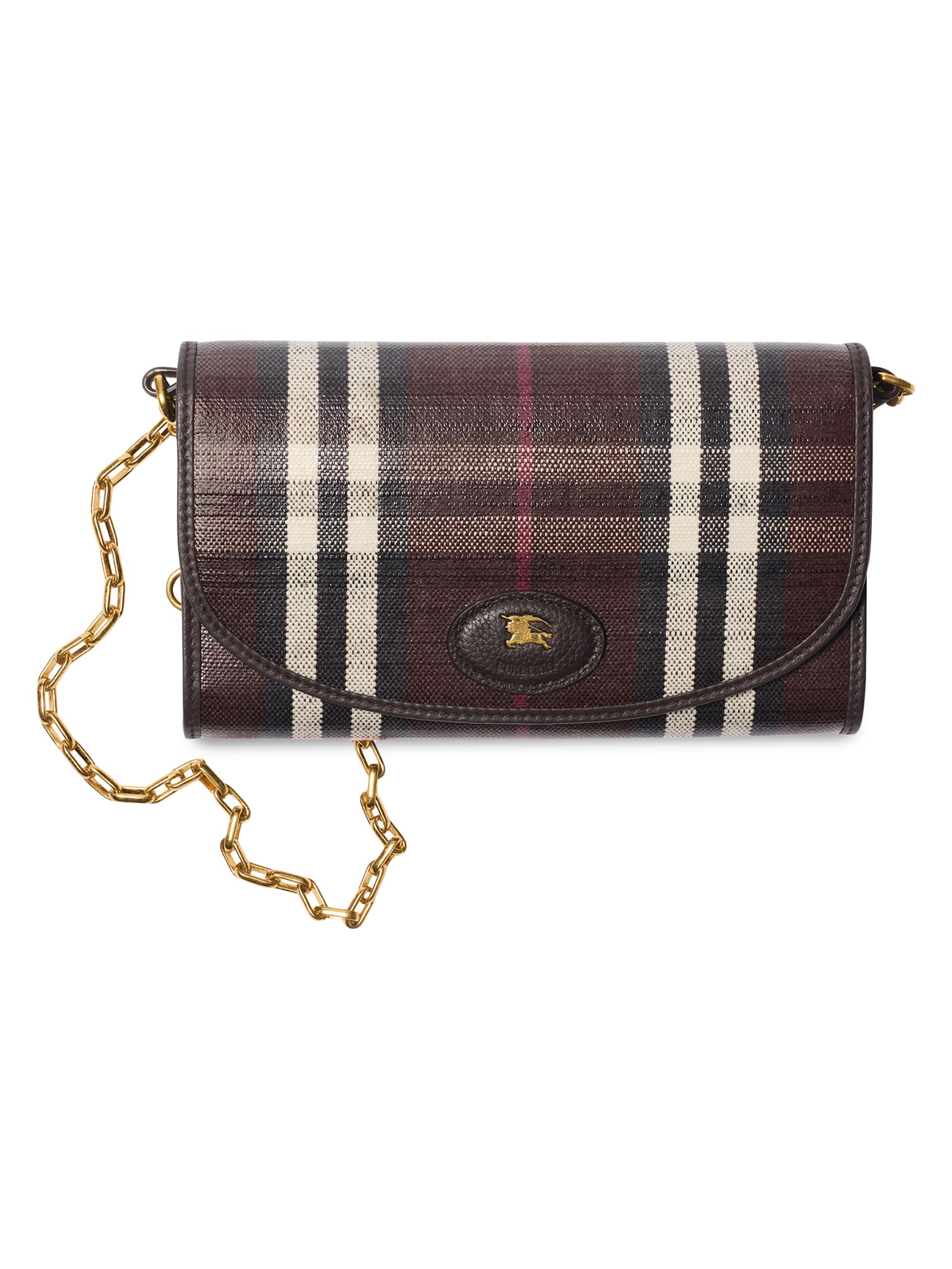 Burberry Women's Highlands Check Wallet - Mahogany
