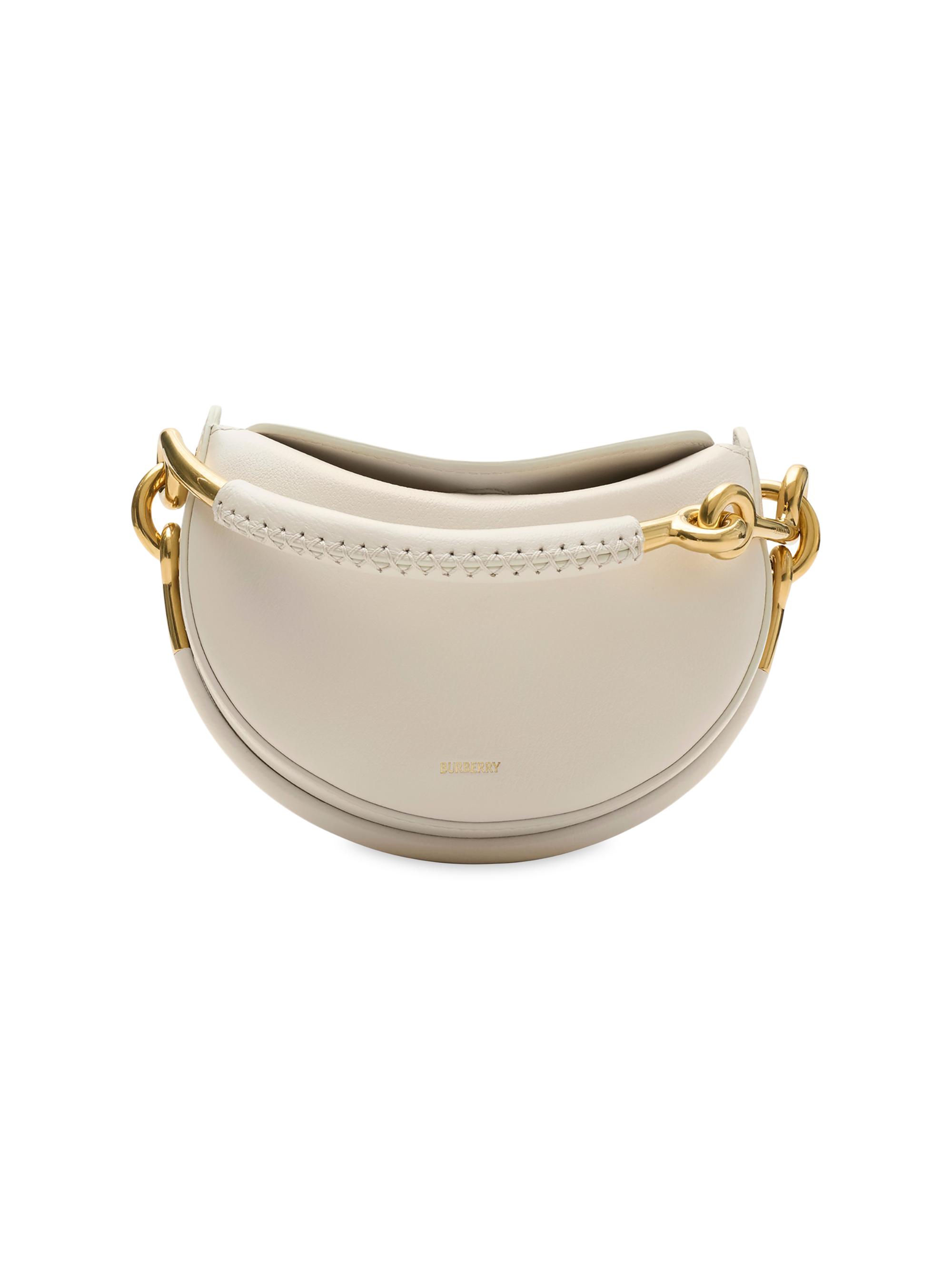 Burberry Women's Bridle Leather Saddle-Style Clutch - Soap