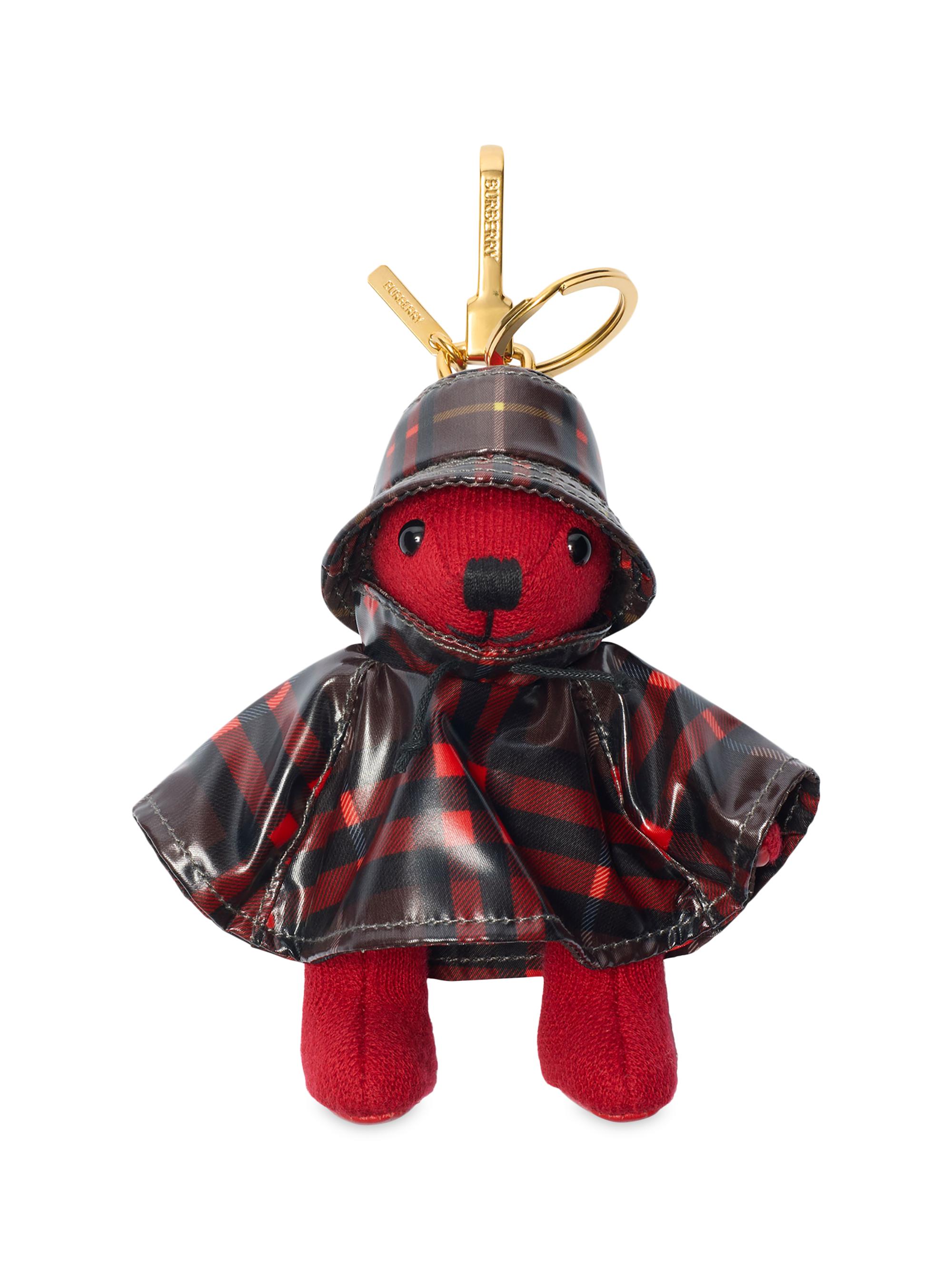 Burberry Women's Thomas Raincoat Wool-Cashmere Keychain - Poppy | Thumbnail 3