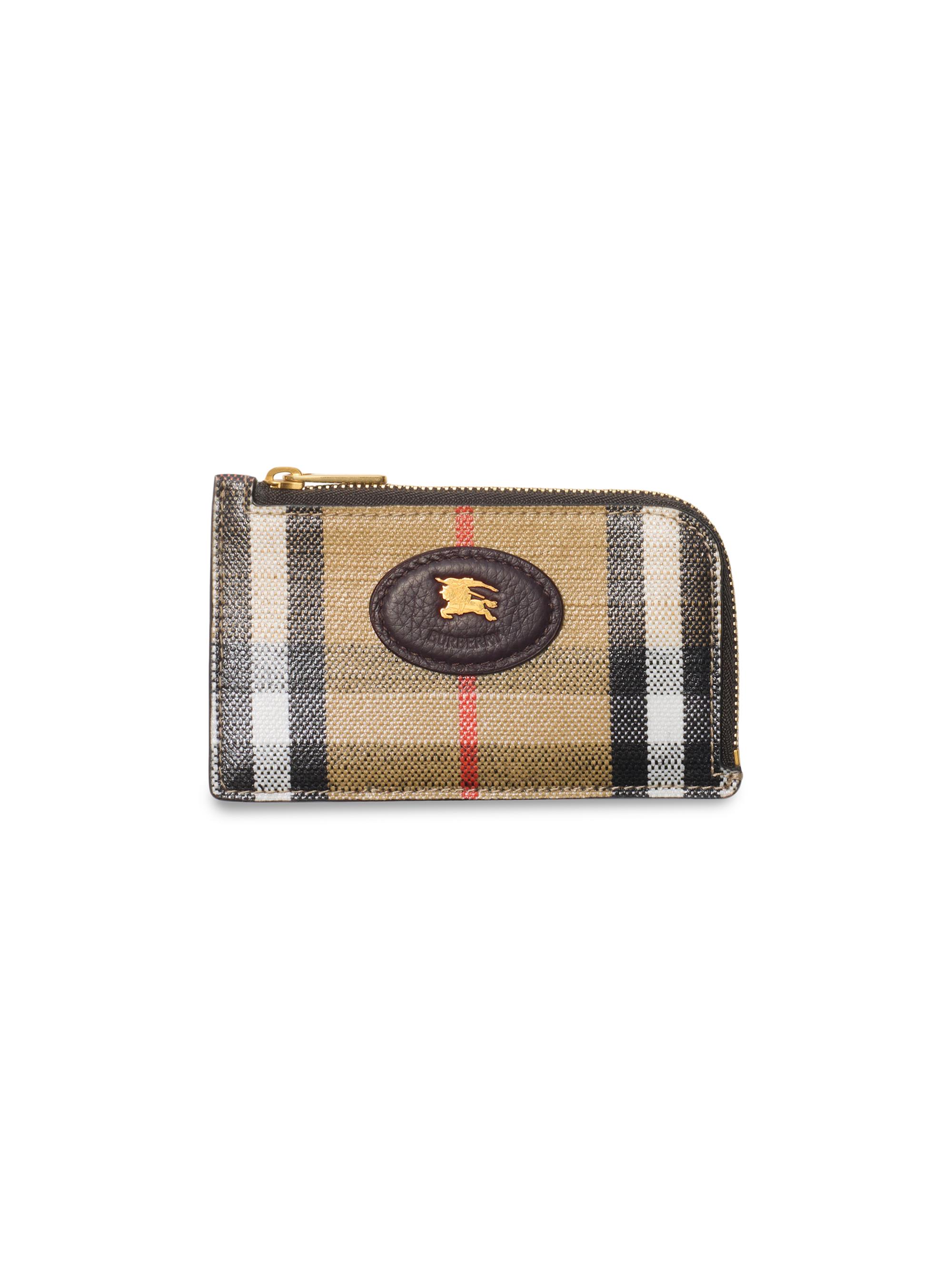 Burberry Women's Highlands Check Card Case - Sand