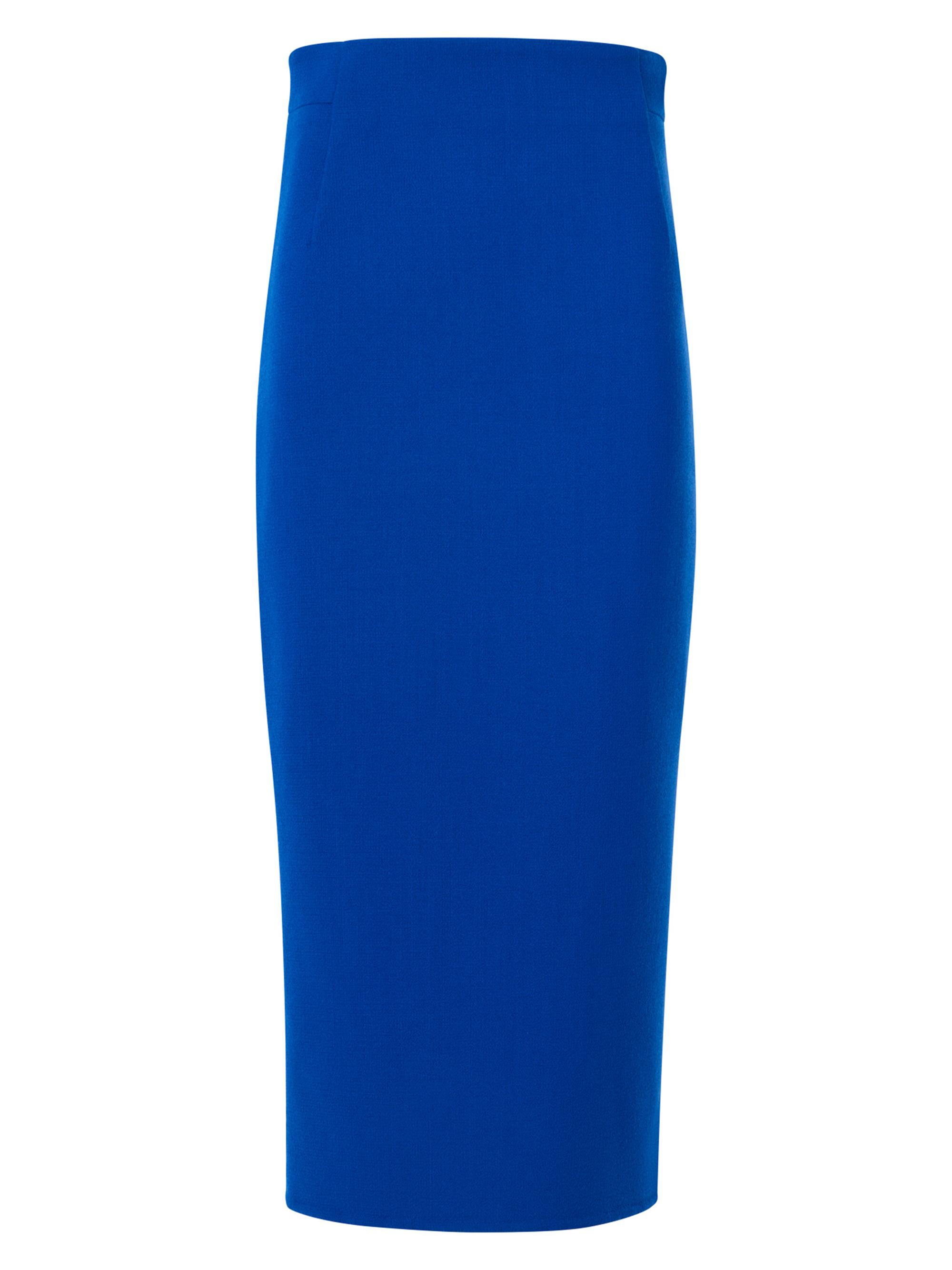Akris Women's Wool-Blend Crepe Pencil Skirt - Lapis Blue