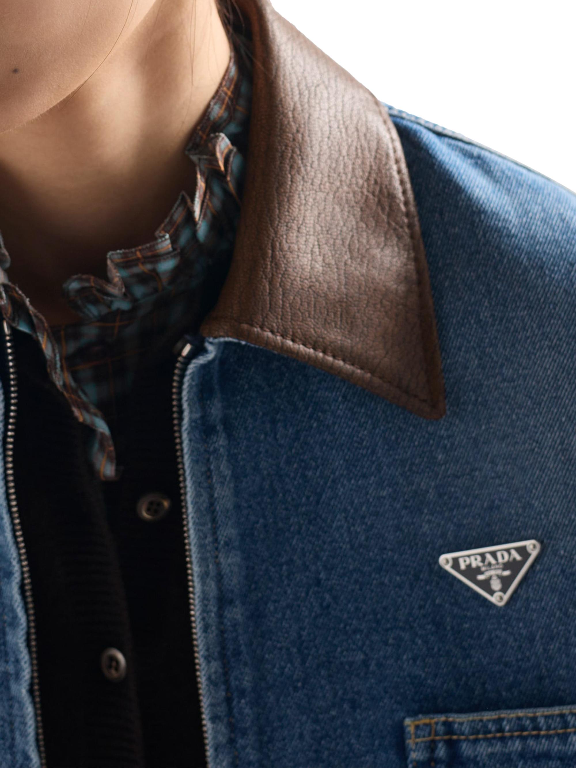 Prada Cropped Denim Jacket | Saks Fifth Avenue