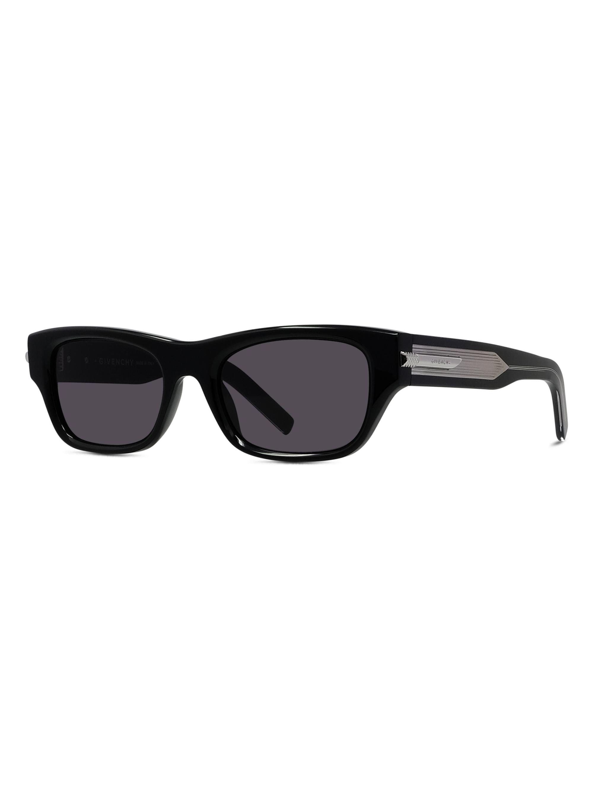 Givenchy Men's GV One 51MM Square Sunglasses - Shiny Black And Smoke