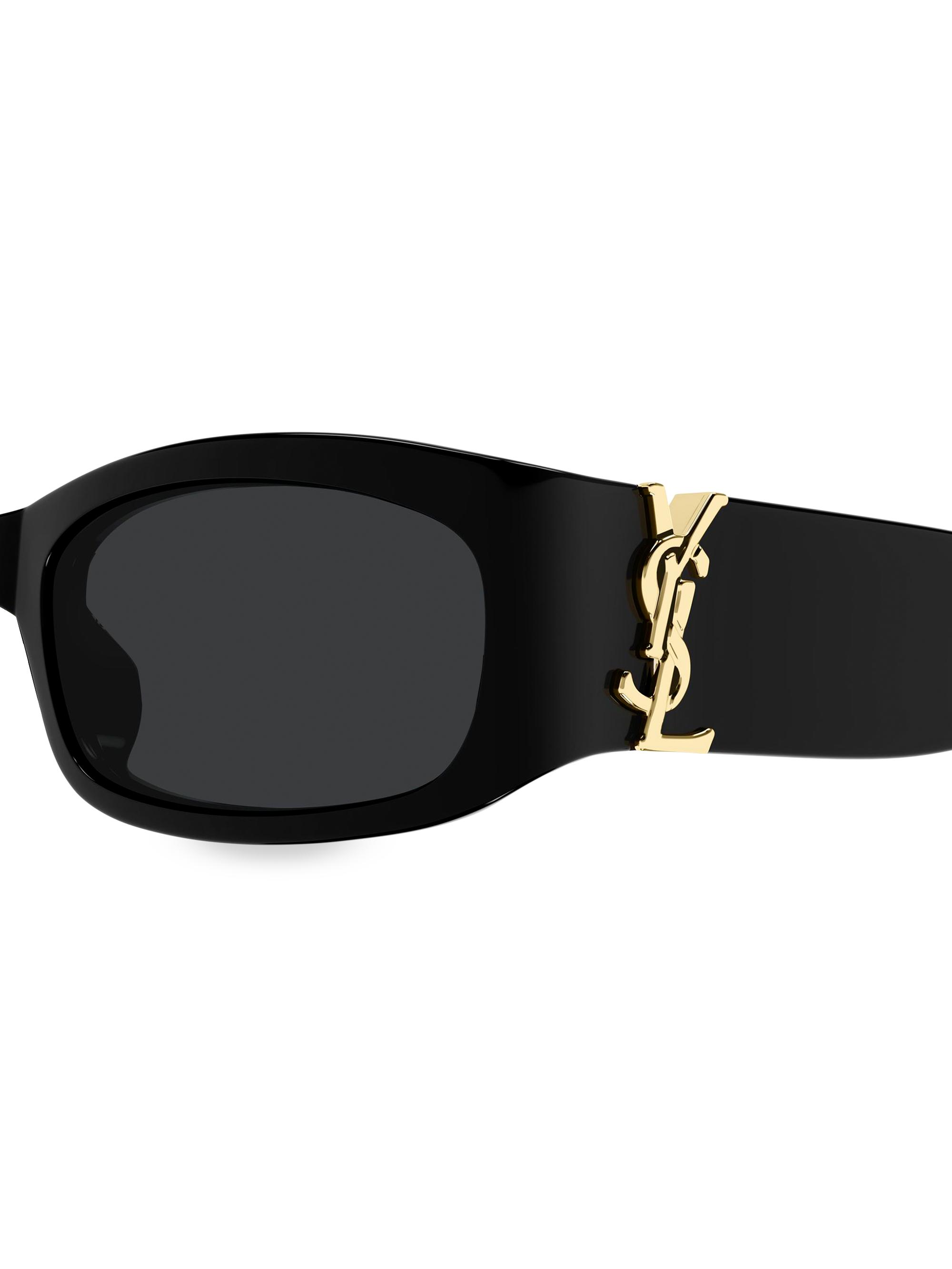 Saint Laurent 55MM Rectangular Sunglasses | Saks Fifth Avenue